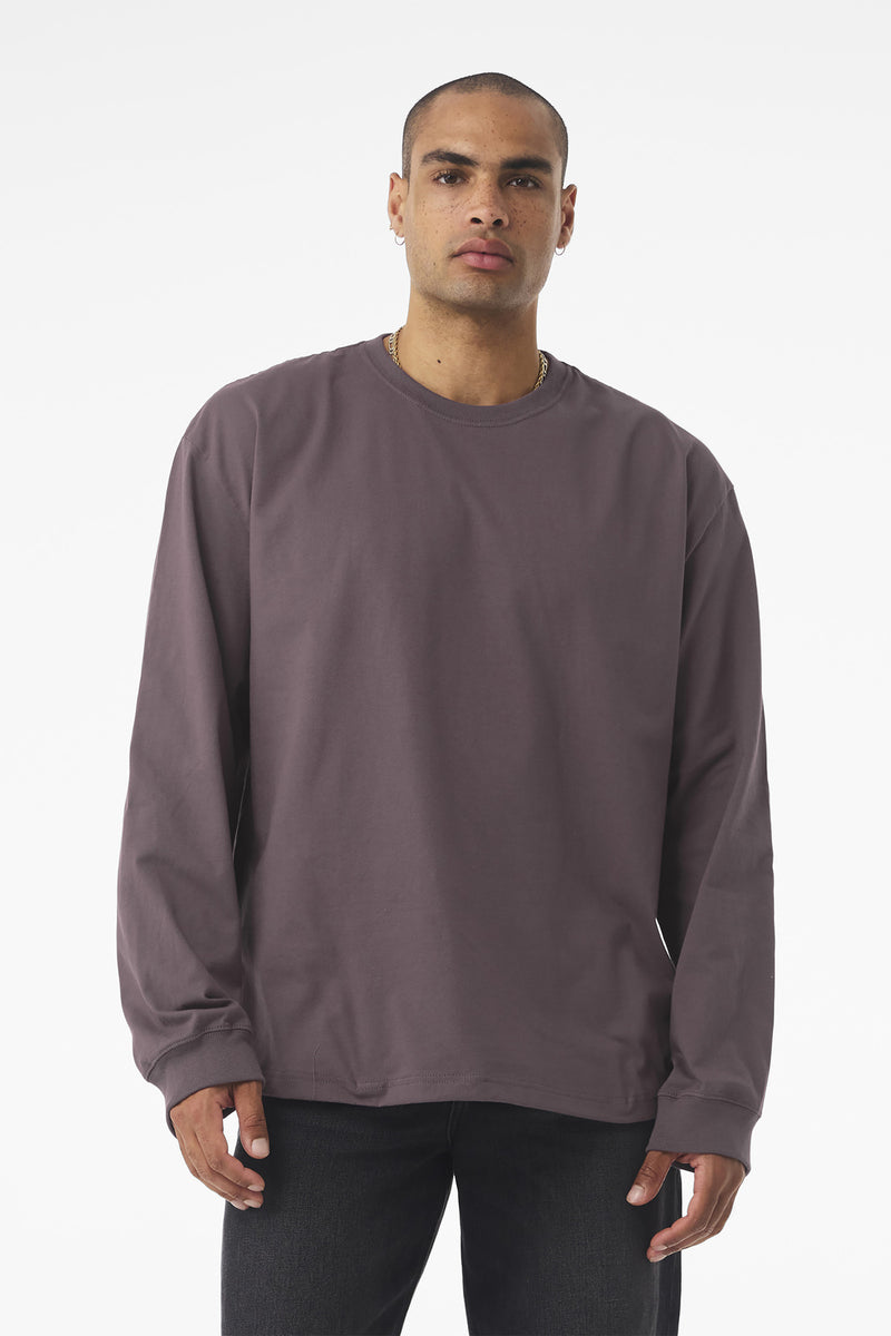 BELLA+CANVAS Unisex 7.5-Ounce Heavyweight Long Sleeve Tee - Purple Storm