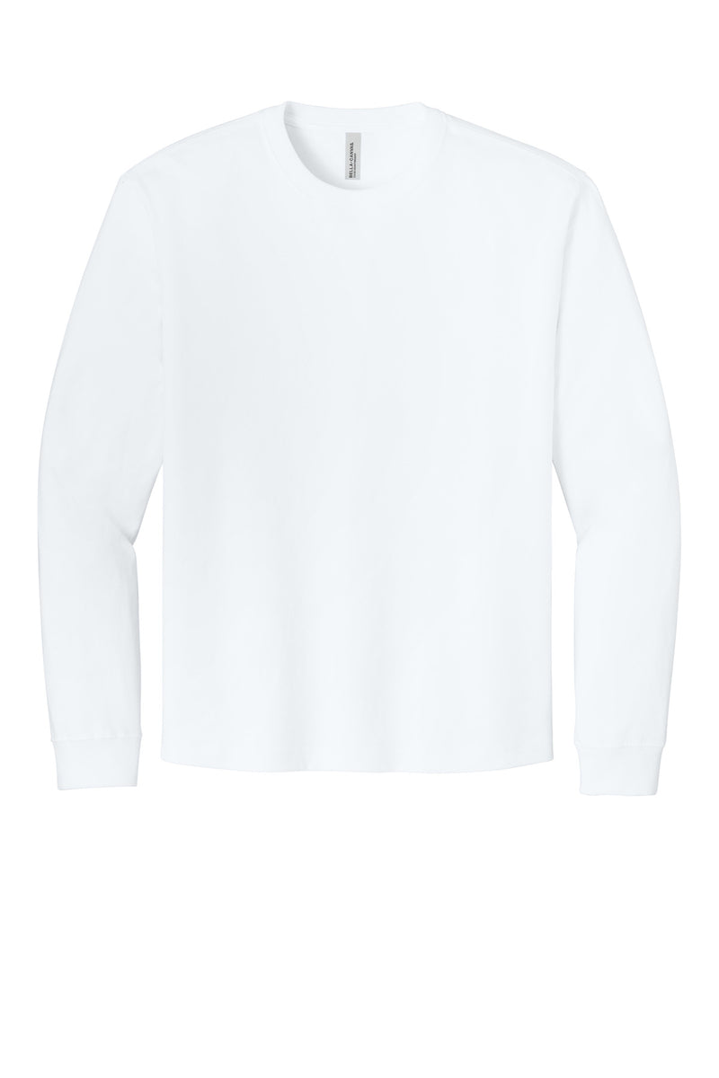 BELLA+CANVAS Unisex 7.5-Ounce Heavyweight Long Sleeve Tee - White