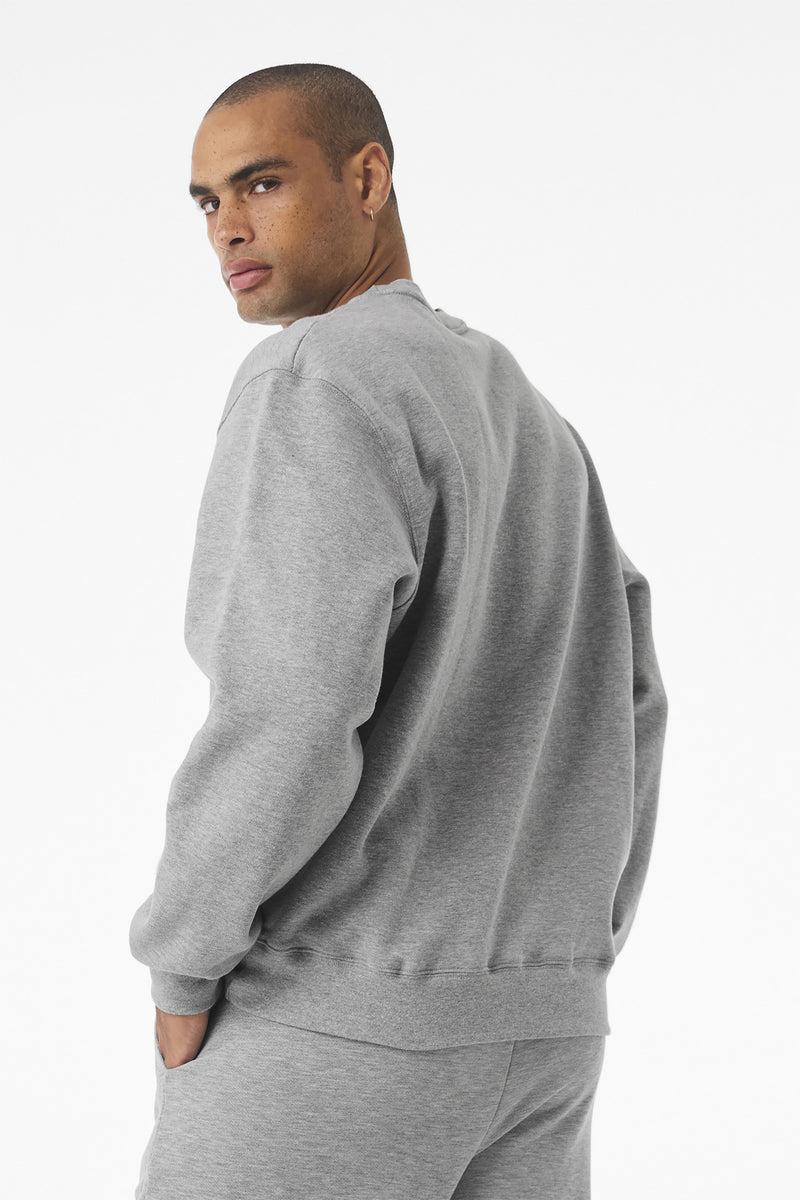 BELLA+CANVAS Unisex 10-Ounce Heavyweight Crewneck Sweatshirt - Athletic Heather