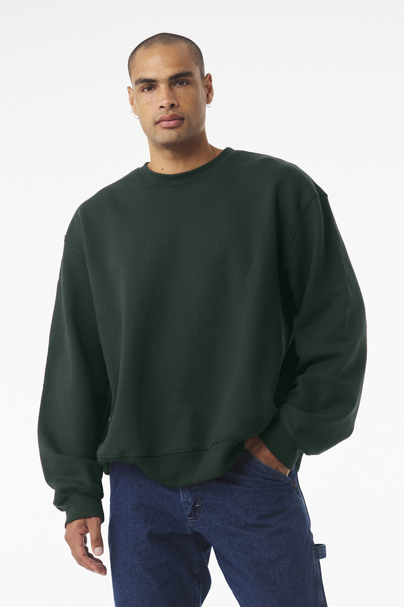BELLA+CANVAS Unisex 10-Ounce Heavyweight Crewneck Sweatshirt - Forest