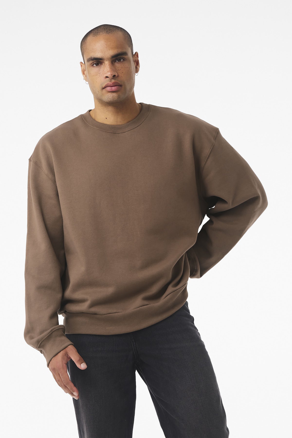BELLA+CANVAS Unisex 10-Ounce Heavyweight Crewneck Sweatshirt - Vintage Brown