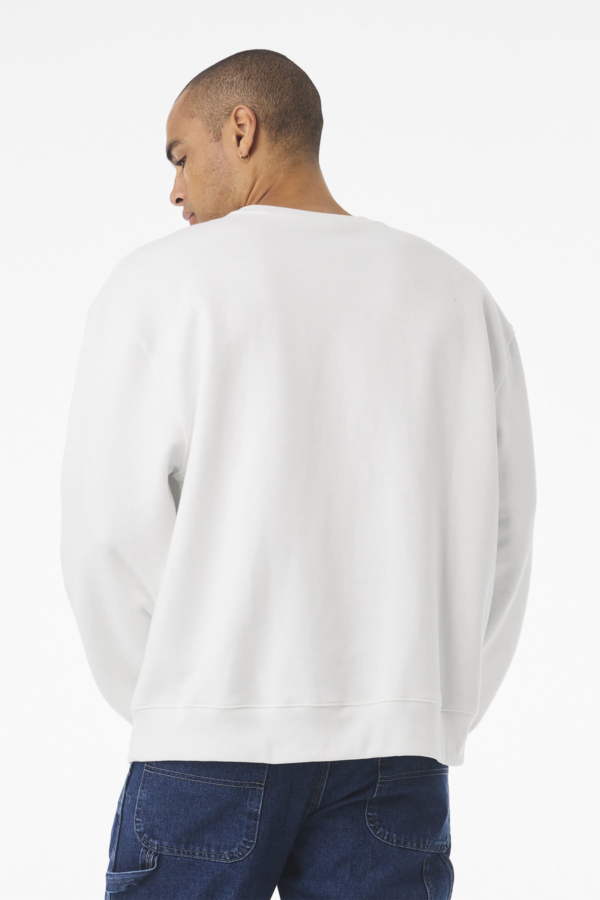 BELLA+CANVAS Unisex 10-Ounce Heavyweight Crewneck Sweatshirt - White