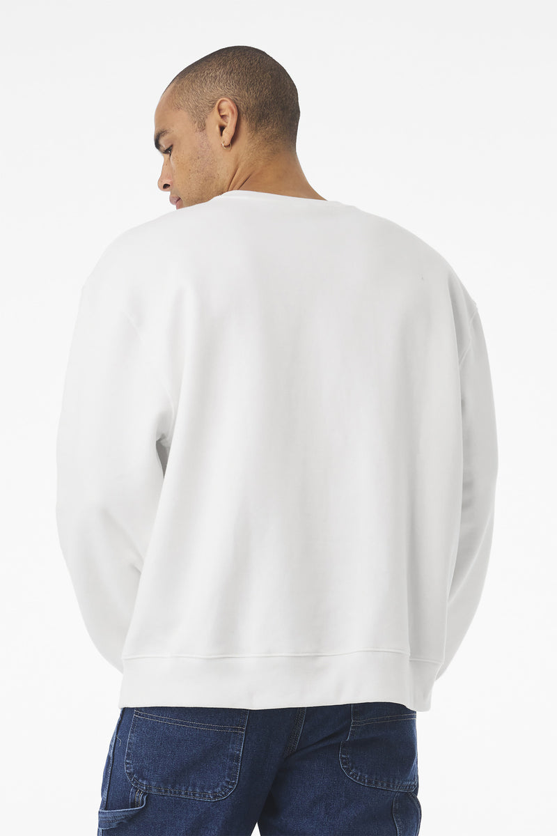 BELLA+CANVAS Unisex 10-Ounce Heavyweight Crewneck Sweatshirt - White