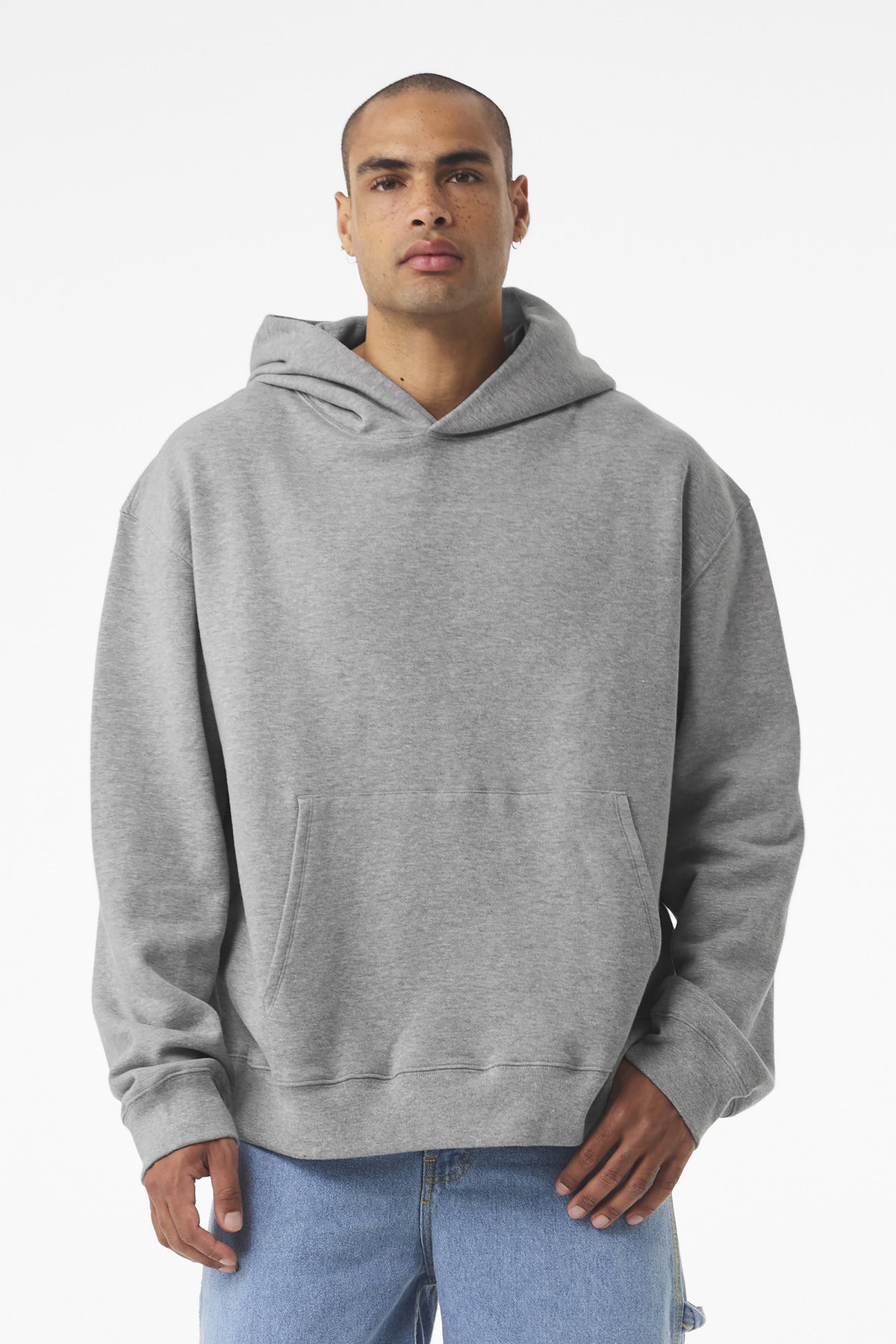 BELLA+CANVAS Unisex 10-Ounce Heavyweight Pullover Hoodie - Athletic Heather