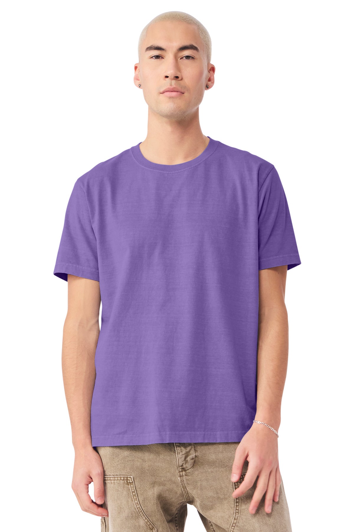 BELLA+CANVAS Unisex Heavyweight Garment-Dyed Tee - Washed Purple
