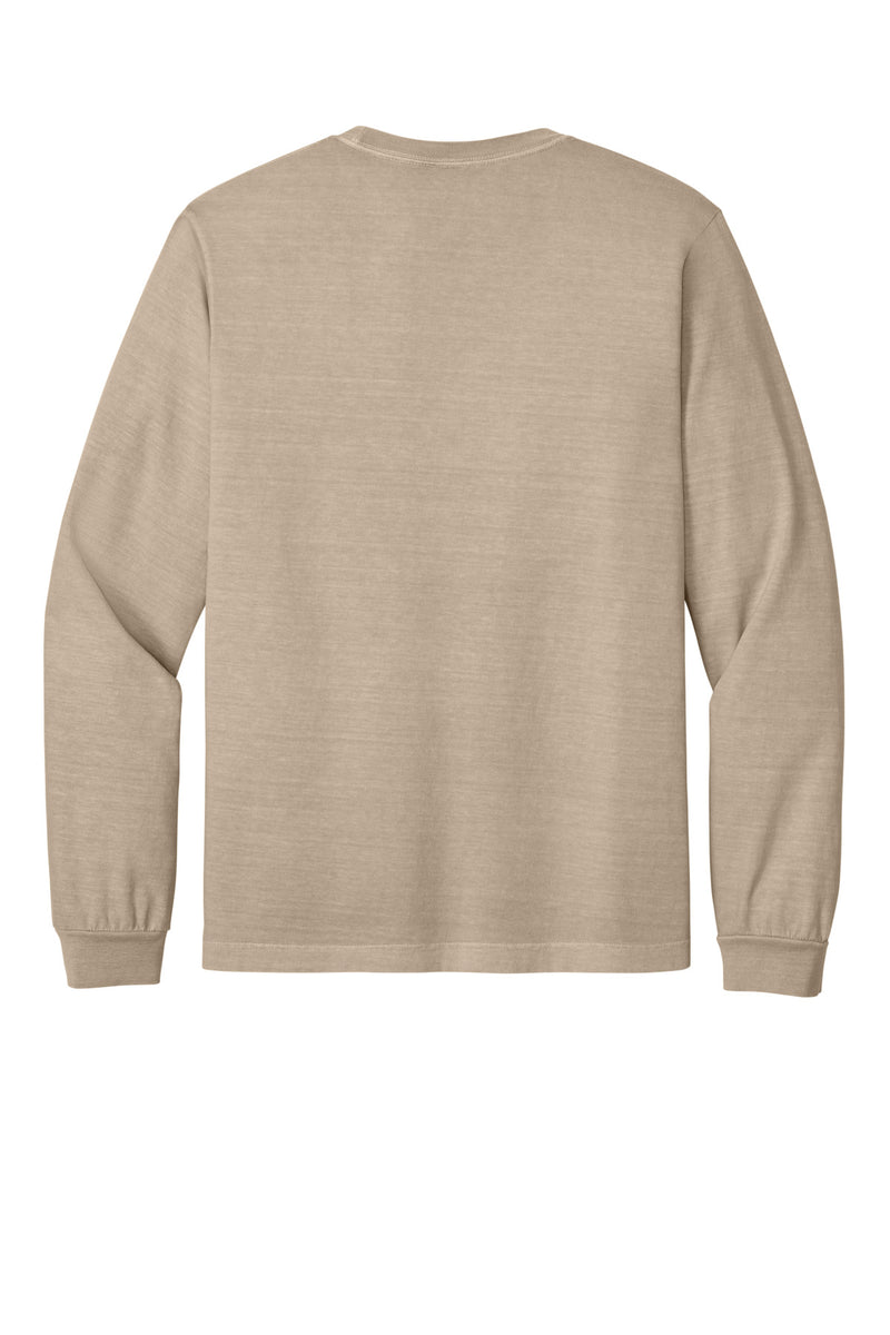 BELLA+CANVAS Unisex Heavyweight Garment-Dyed Long Sleeve Tee - Khaki