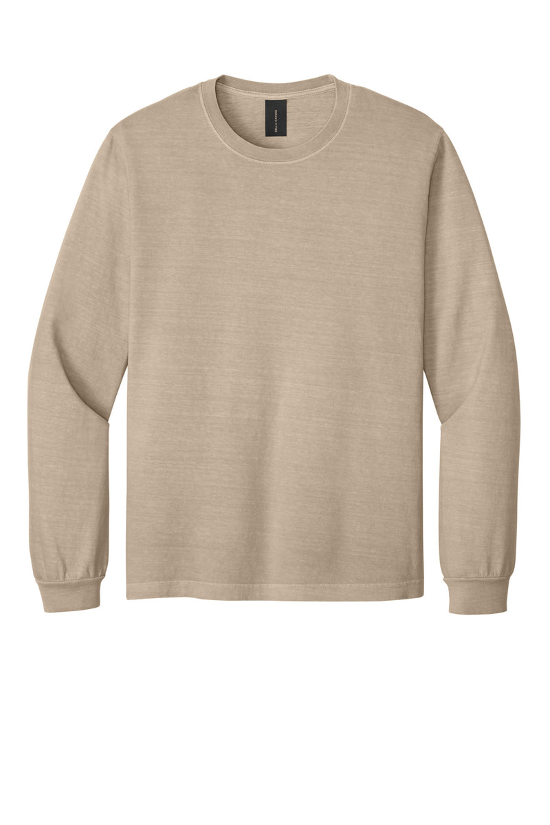 BELLA+CANVAS Unisex Heavyweight Garment-Dyed Long Sleeve Tee - Khaki