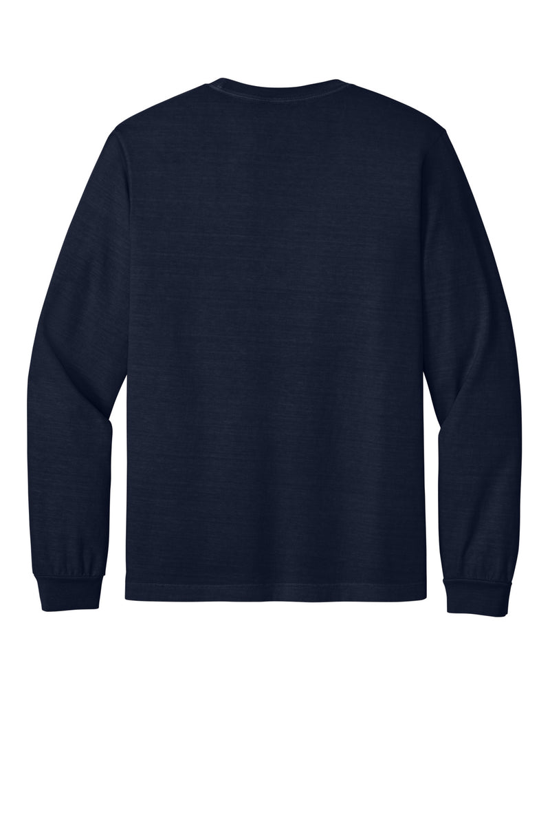 BELLA+CANVAS Unisex Heavyweight Garment-Dyed Long Sleeve Tee - Navy