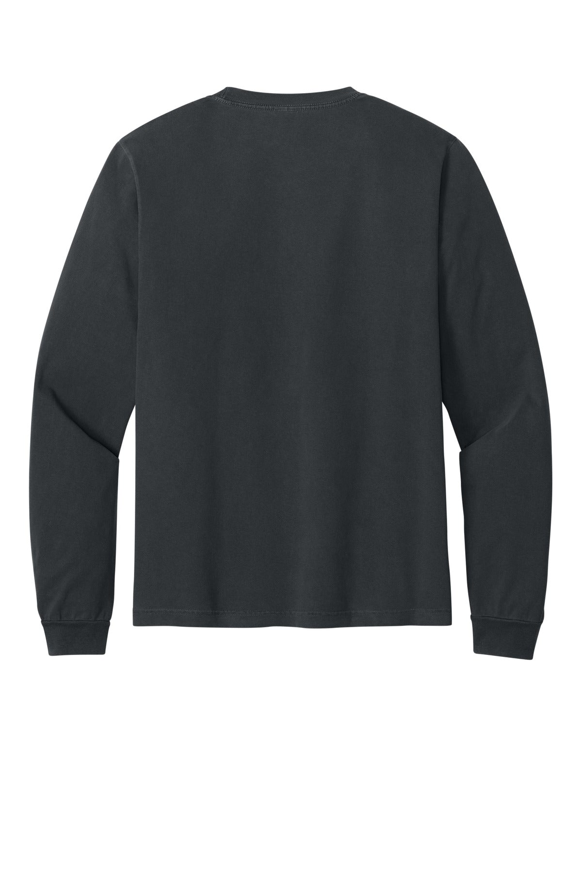 BELLA+CANVAS Unisex Heavyweight Garment-Dyed Long Sleeve Tee - Washed Black