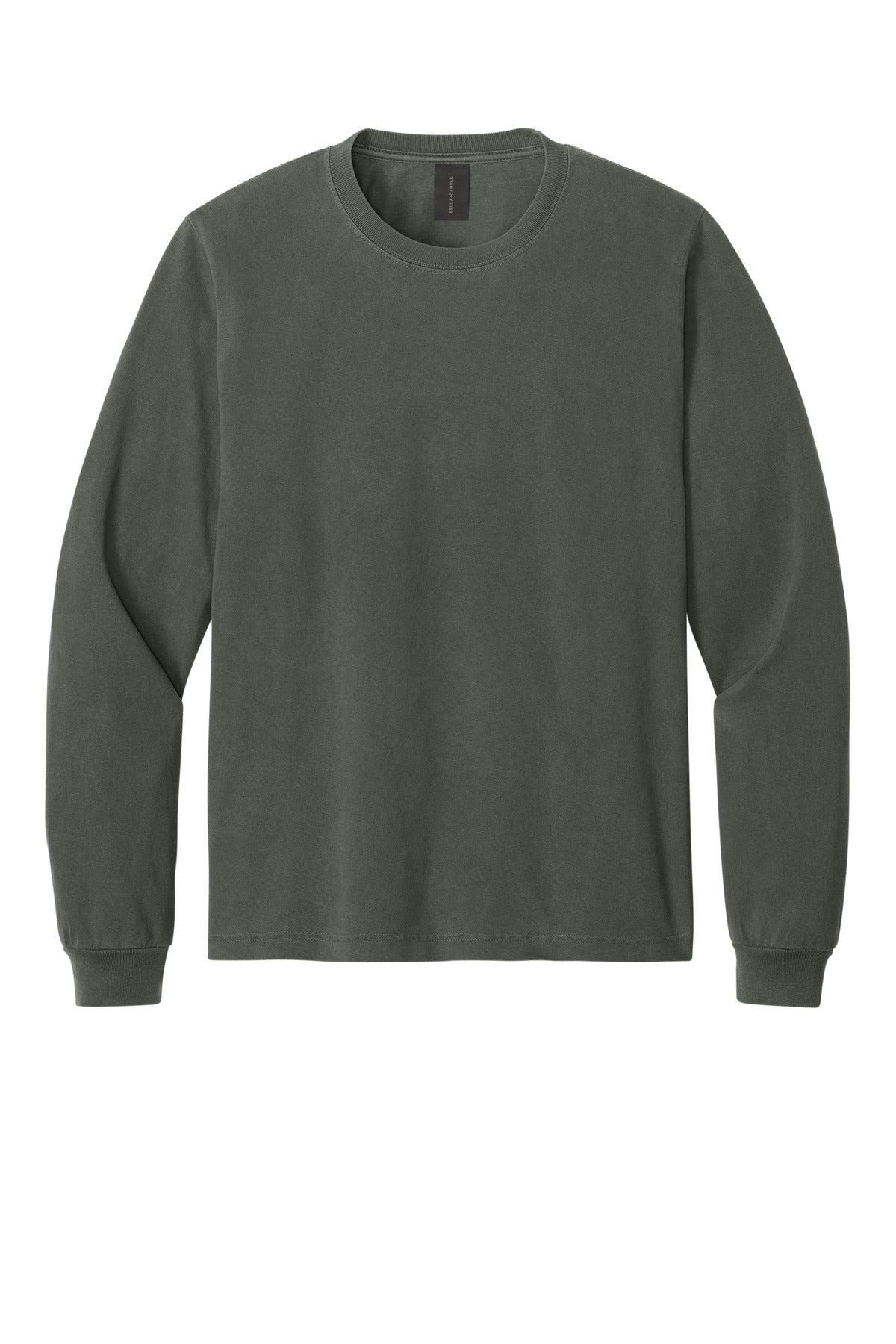 BELLA+CANVAS Unisex Heavyweight Garment-Dyed Long Sleeve Tee - Washed Charcoal