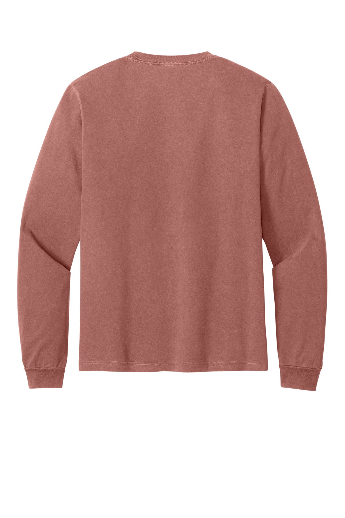 BELLA+CANVAS Unisex Heavyweight Garment-Dyed Long Sleeve Tee - Washed Chestnut
