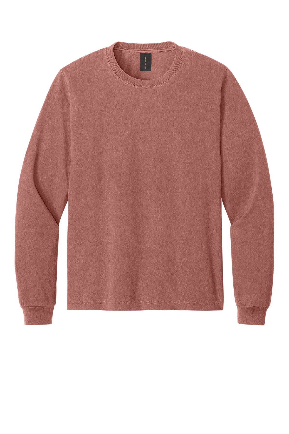 BELLA+CANVAS Unisex Heavyweight Garment-Dyed Long Sleeve Tee - Washed Chestnut