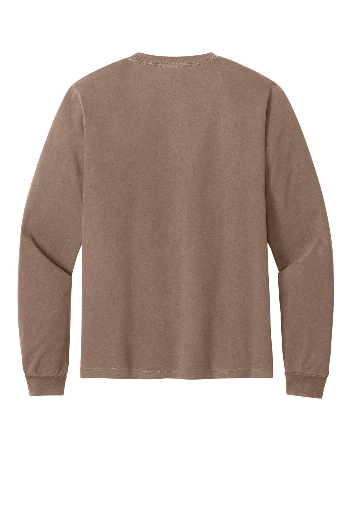 BELLA+CANVAS Unisex Heavyweight Garment-Dyed Long Sleeve Tee - Washed Cocoa