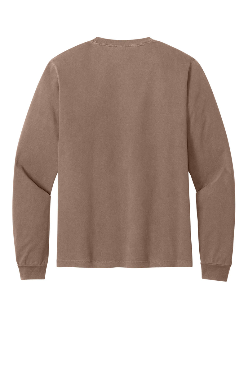 BELLA+CANVAS Unisex Heavyweight Garment-Dyed Long Sleeve Tee - Washed Cocoa