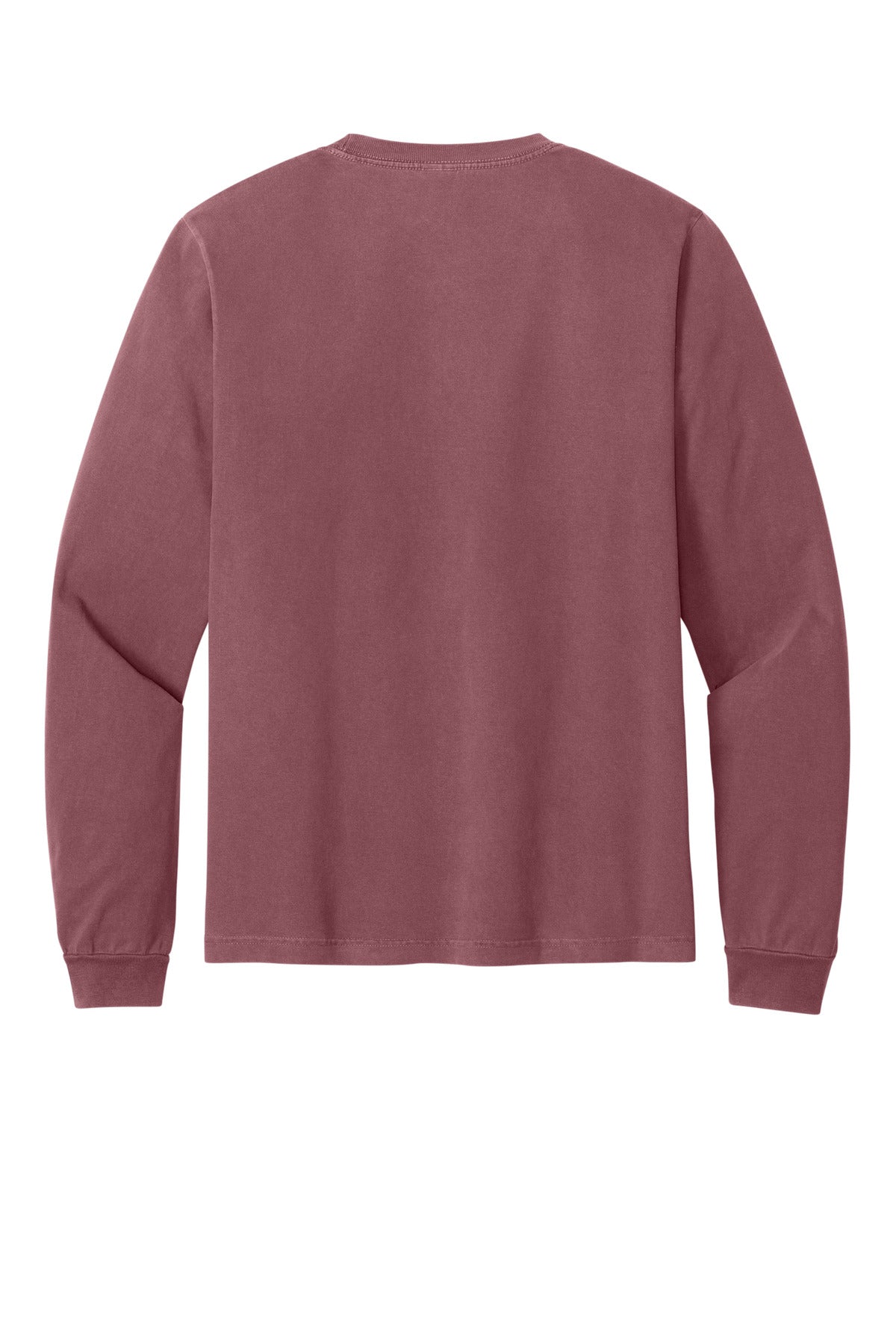 BELLA+CANVAS Unisex Heavyweight Garment-Dyed Long Sleeve Tee - Washed Maroon