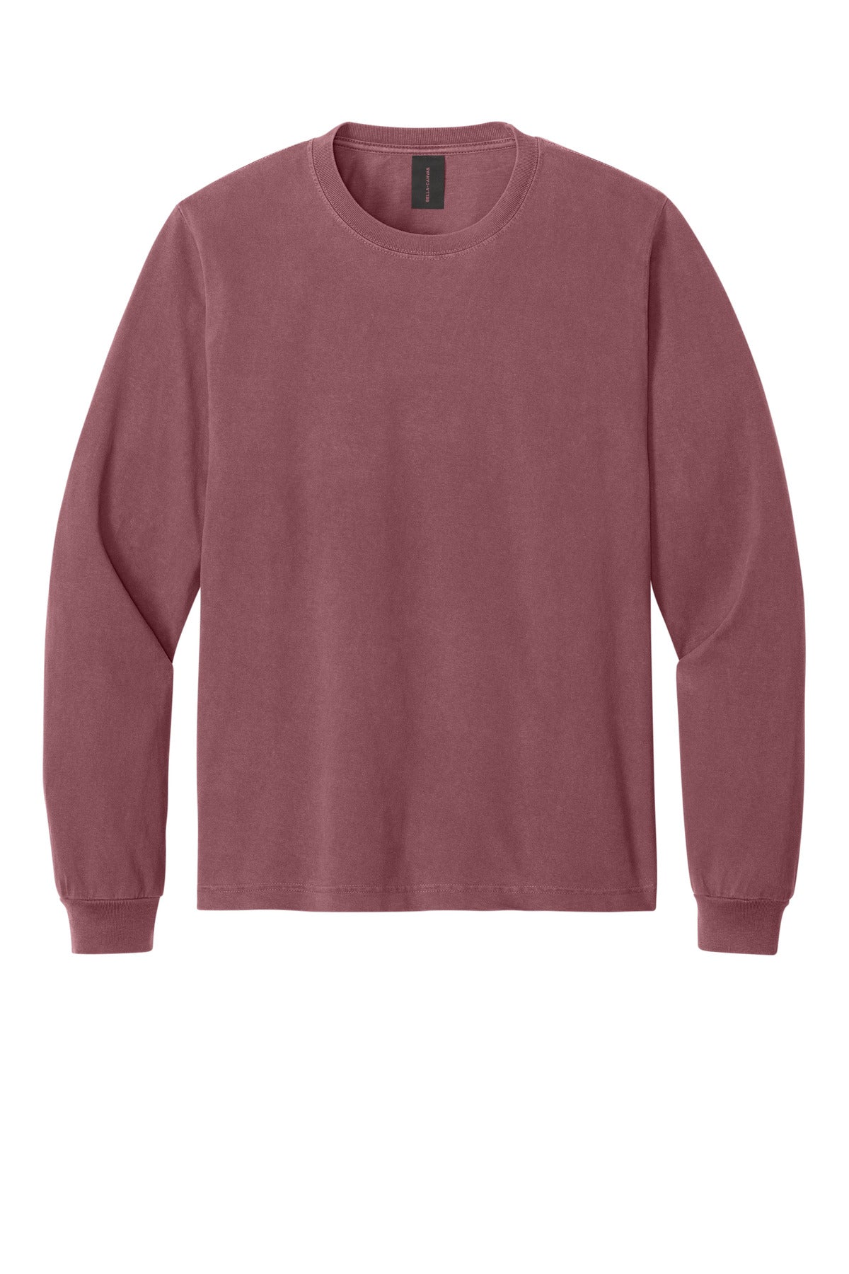 BELLA+CANVAS Unisex Heavyweight Garment-Dyed Long Sleeve Tee - Washed Maroon