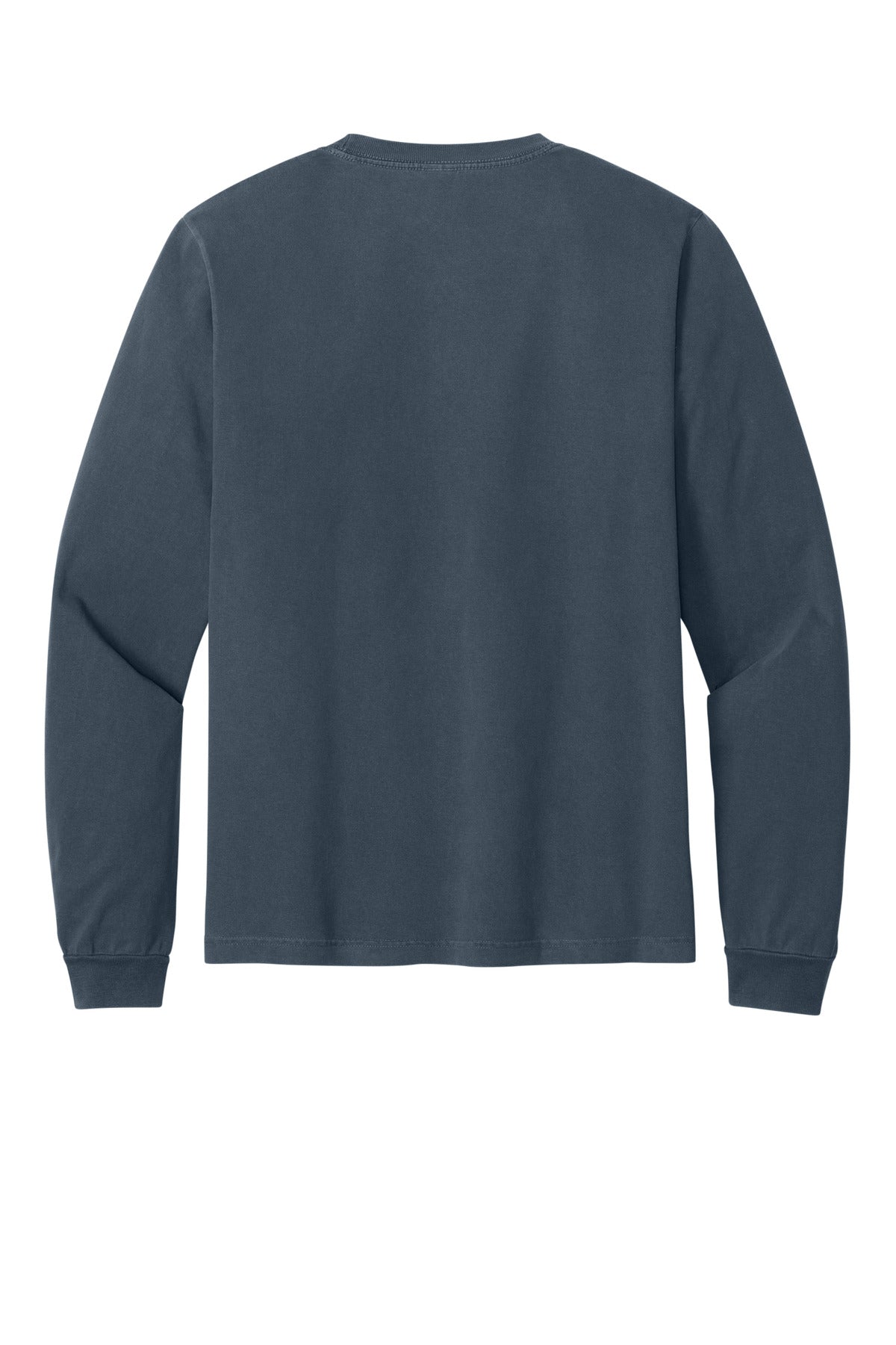 BELLA+CANVAS Unisex Heavyweight Garment-Dyed Long Sleeve Tee - Washed Navy