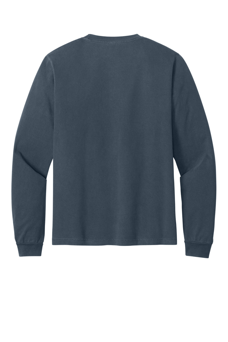 BELLA+CANVAS Unisex Heavyweight Garment-Dyed Long Sleeve Tee - Washed Navy