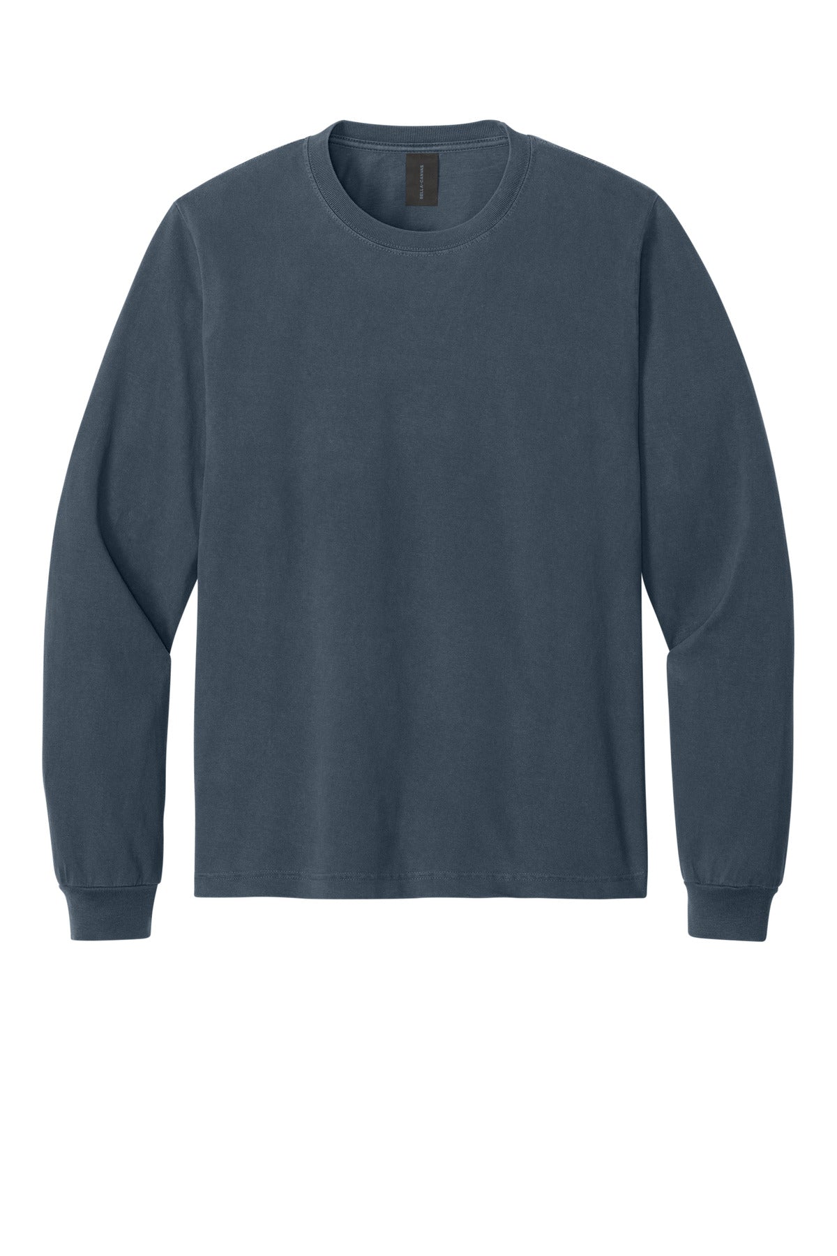 BELLA+CANVAS Unisex Heavyweight Garment-Dyed Long Sleeve Tee - Washed Navy