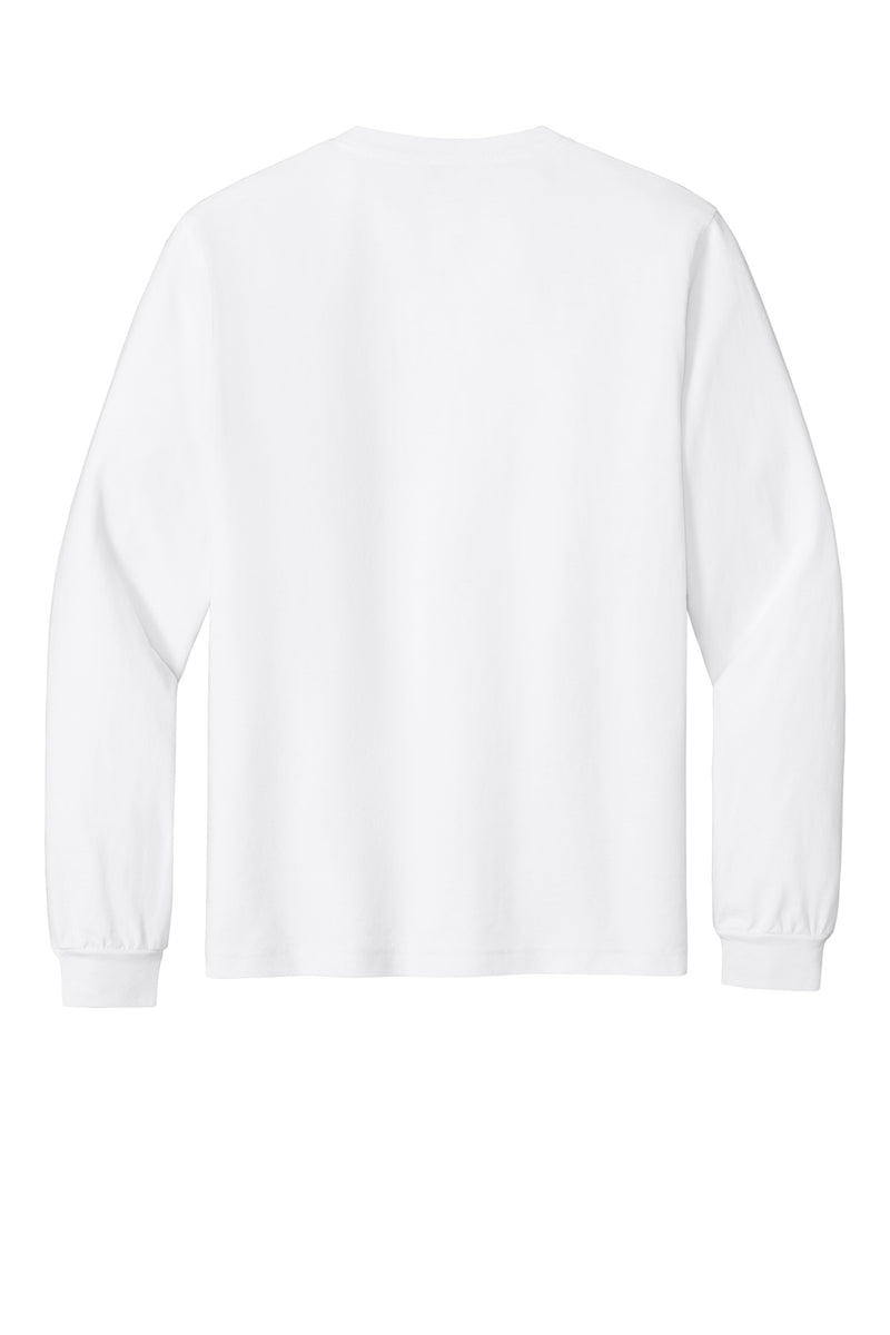 BELLA+CANVAS Unisex Heavyweight Garment-Dyed Long Sleeve Tee - White