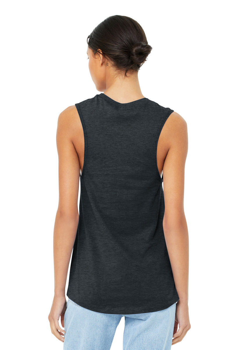 BELLA+CANVAS  Women's Jersey Muscle Tank - Dark Grey Heather