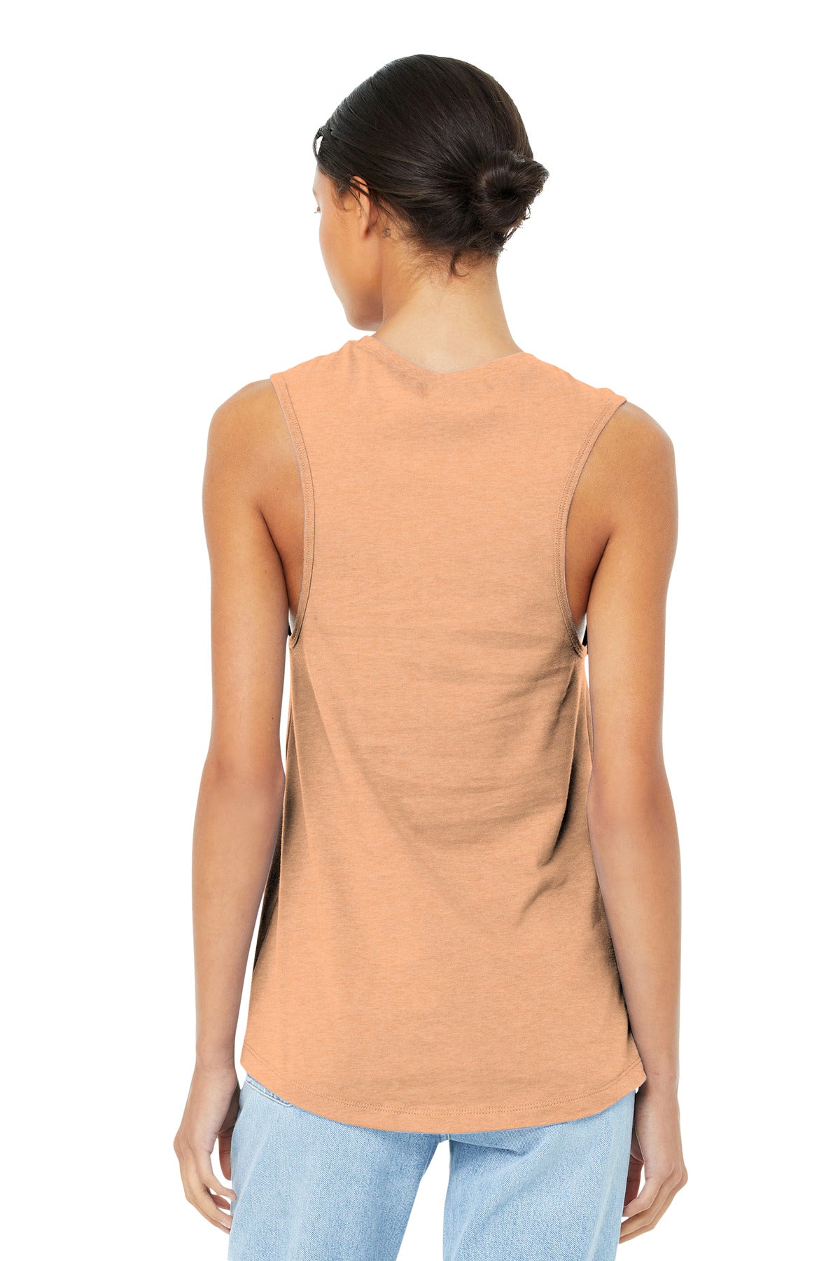 BELLA+CANVAS  Women's Jersey Muscle Tank - Heather Peach