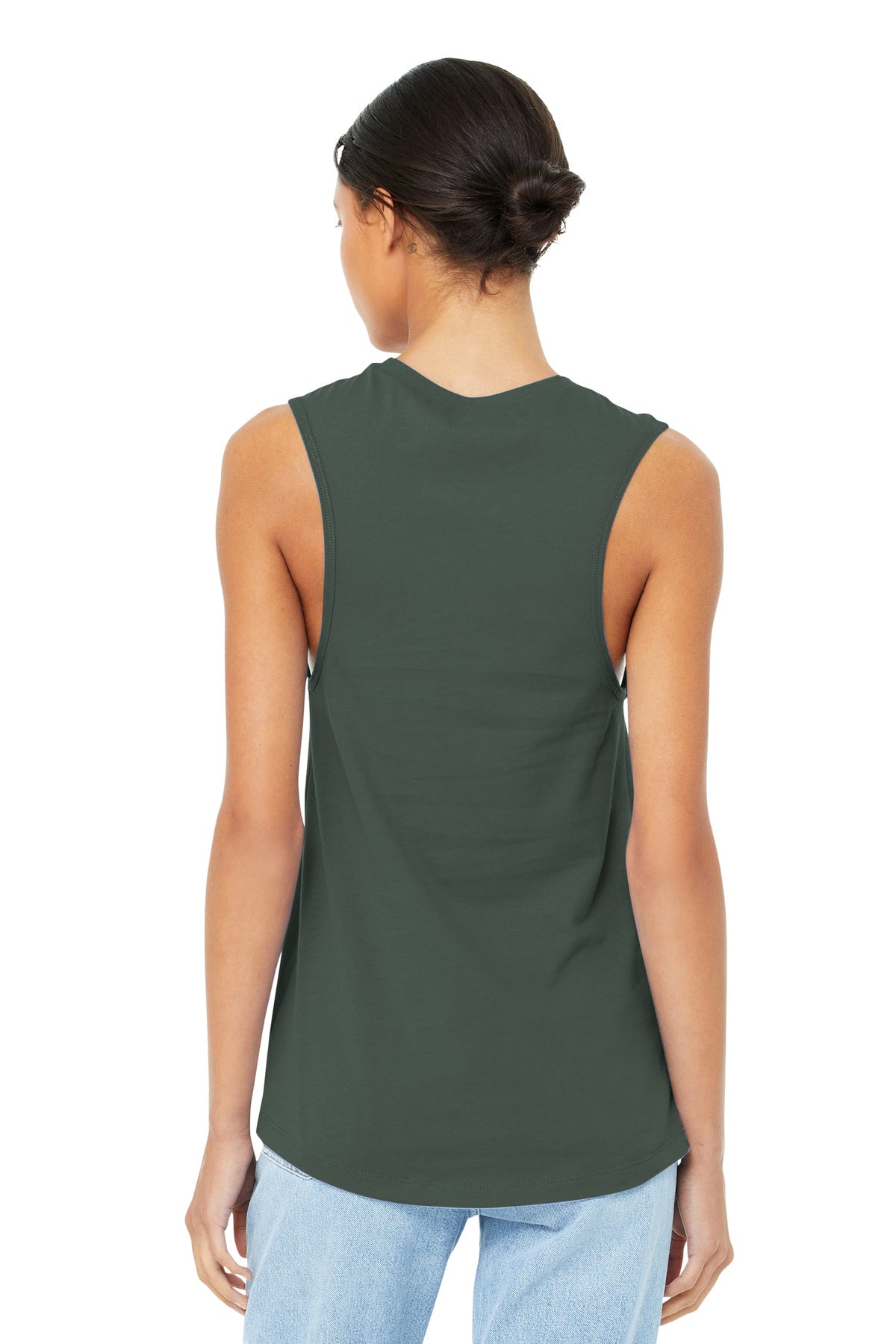 BELLA+CANVAS  Women's Jersey Muscle Tank - Military Green