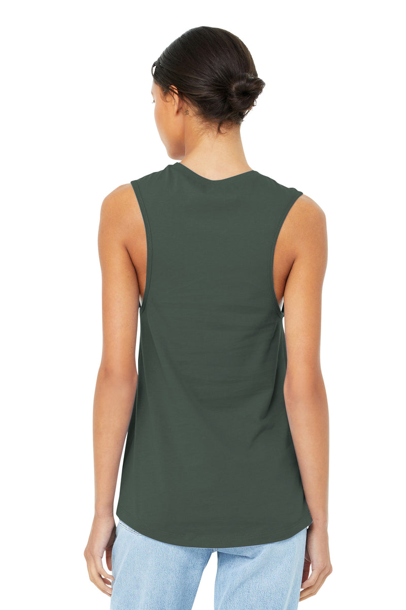 BELLA+CANVAS  Women's Jersey Muscle Tank - Military Green