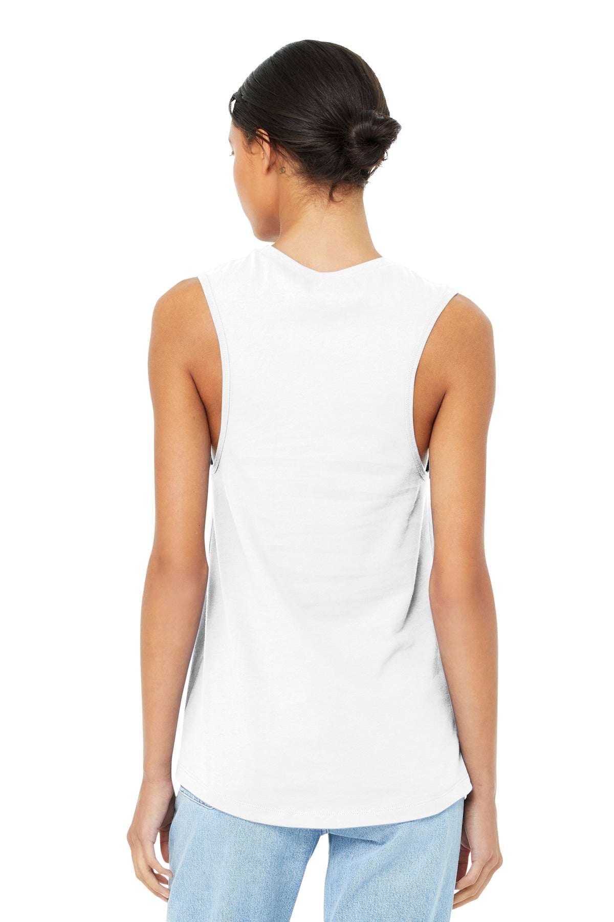 BELLA+CANVAS  Women's Jersey Muscle Tank - White