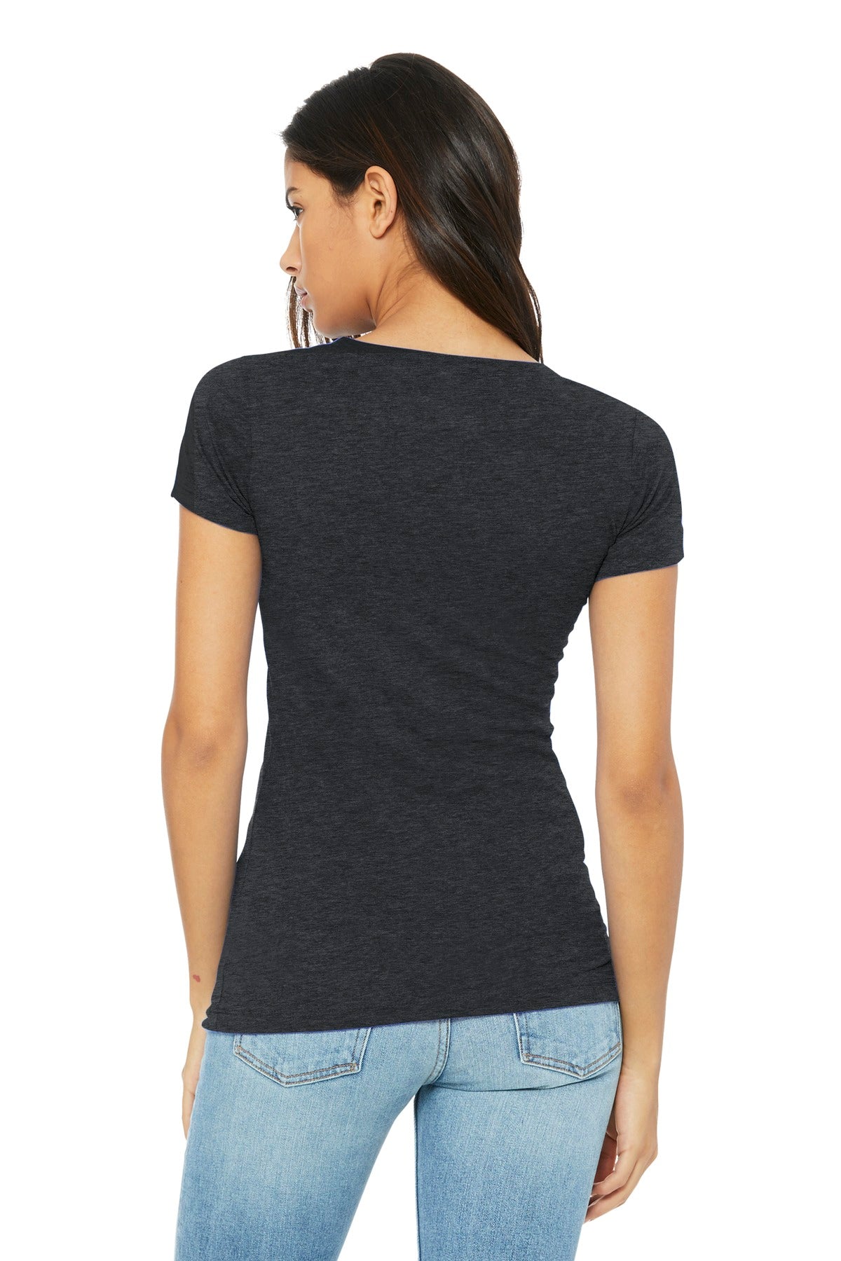 BELLA+CANVAS  Women's Slim Fit Tee - Dark Grey Heather