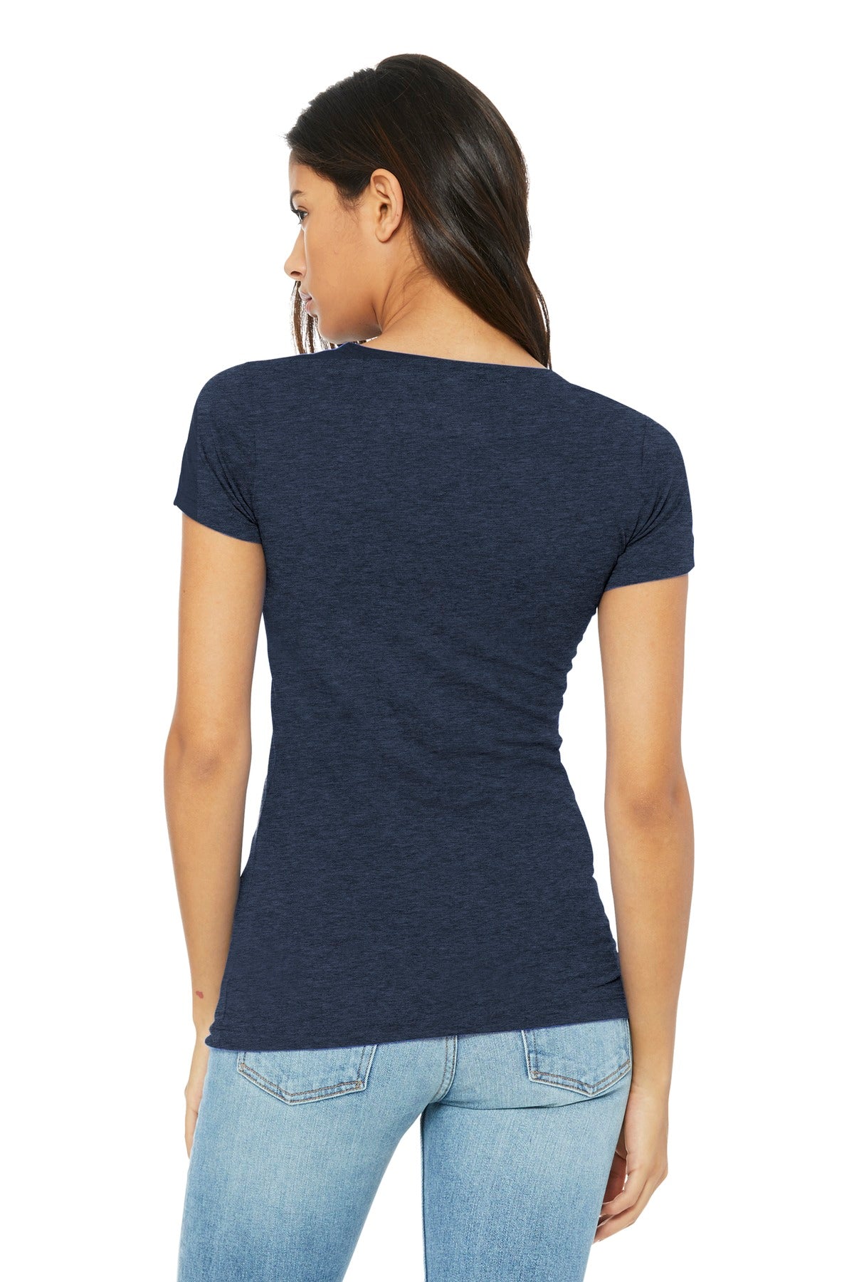 BELLA+CANVAS  Women's Slim Fit Tee - Heather Navy