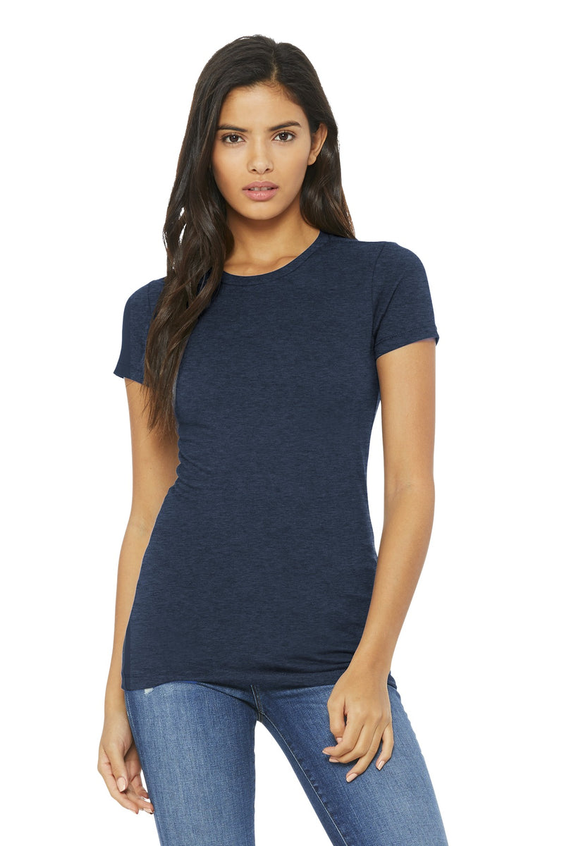 BELLA+CANVAS  Women's Slim Fit Tee - Heather Navy