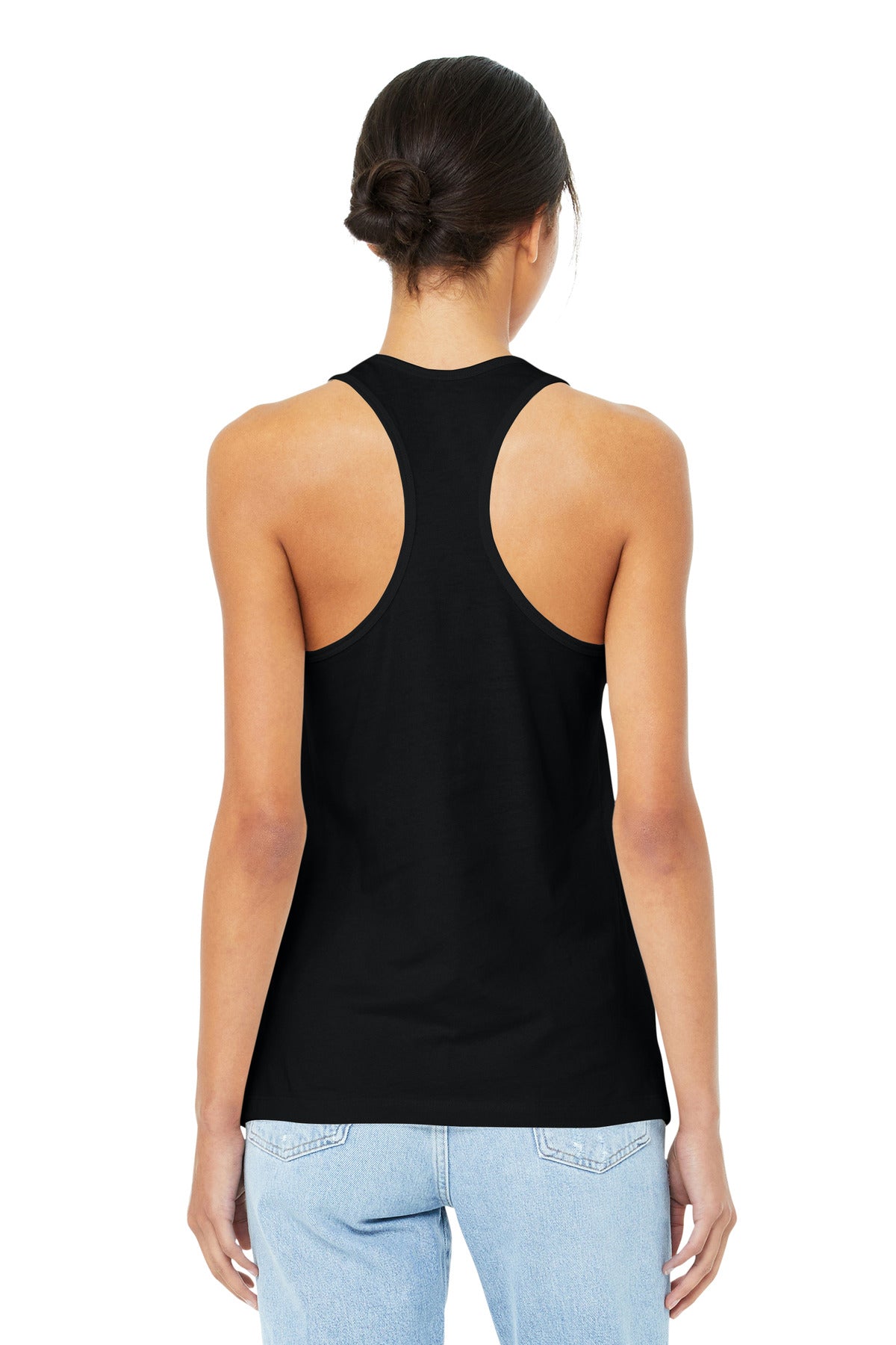 BELLA+CANVAS  Women's Jersey Racerback Tank - Black
