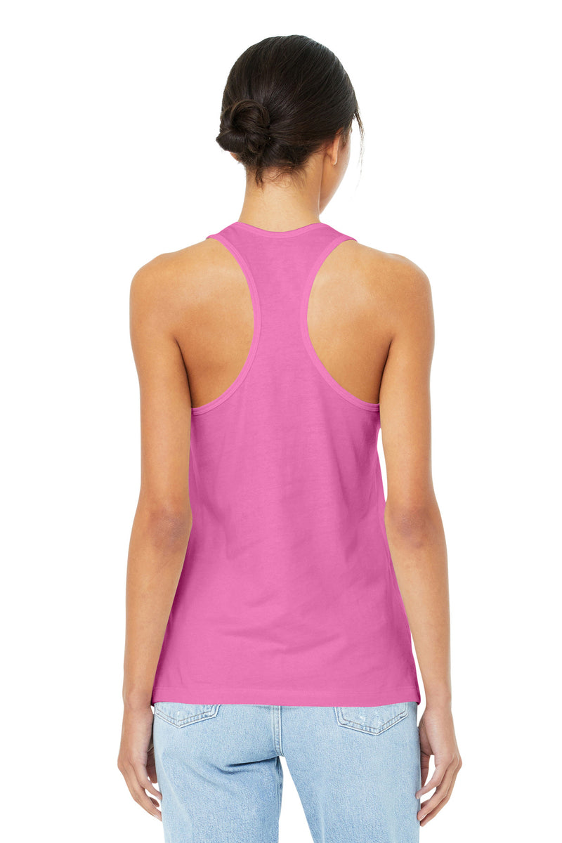 BELLA+CANVAS  Women's Jersey Racerback Tank - Charity Pink