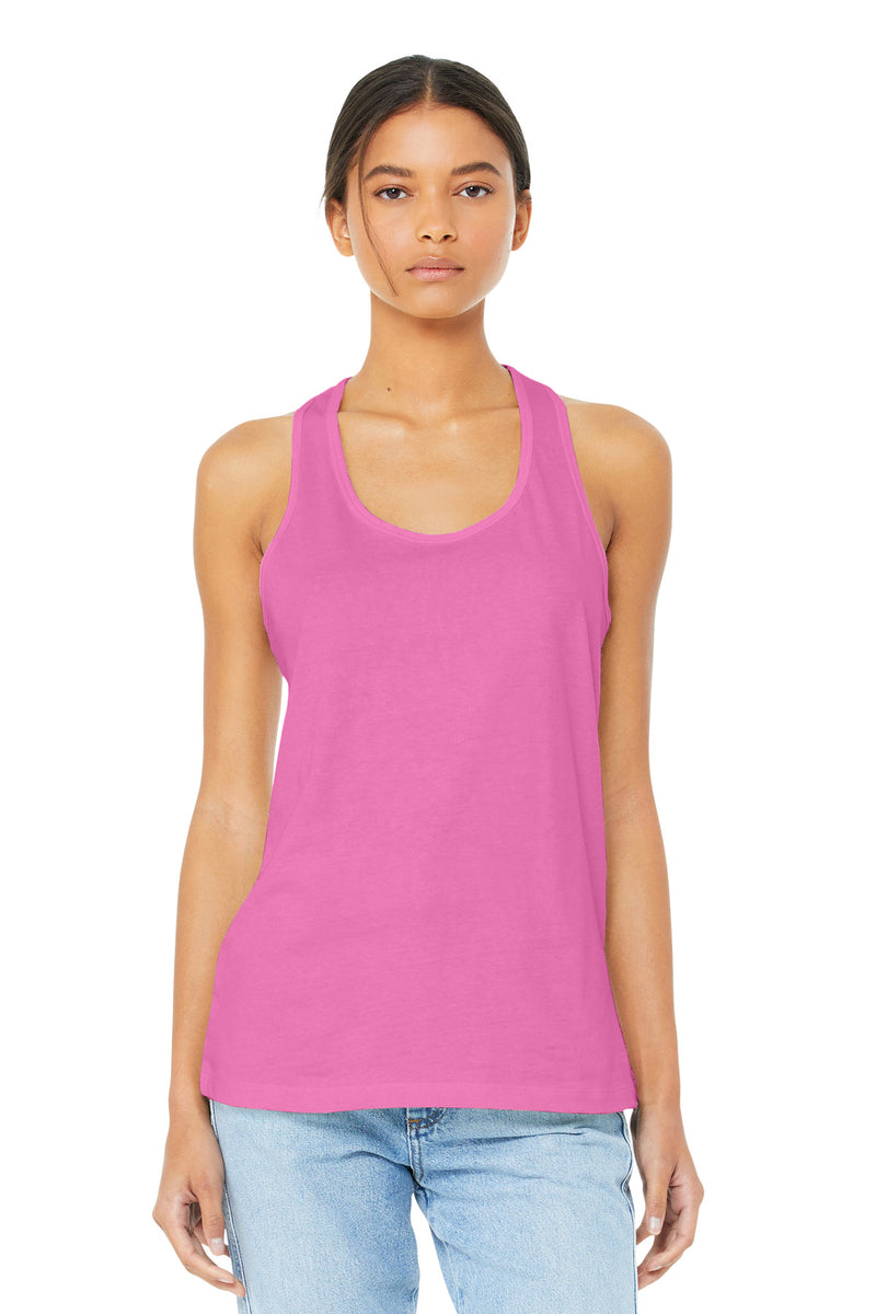 BELLA+CANVAS  Women's Jersey Racerback Tank - Charity Pink