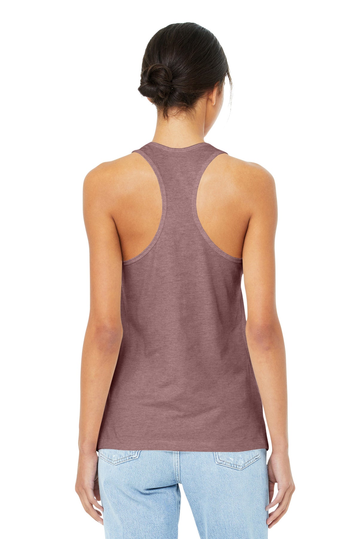 BELLA+CANVAS  Women's Jersey Racerback Tank - Heather Mauve