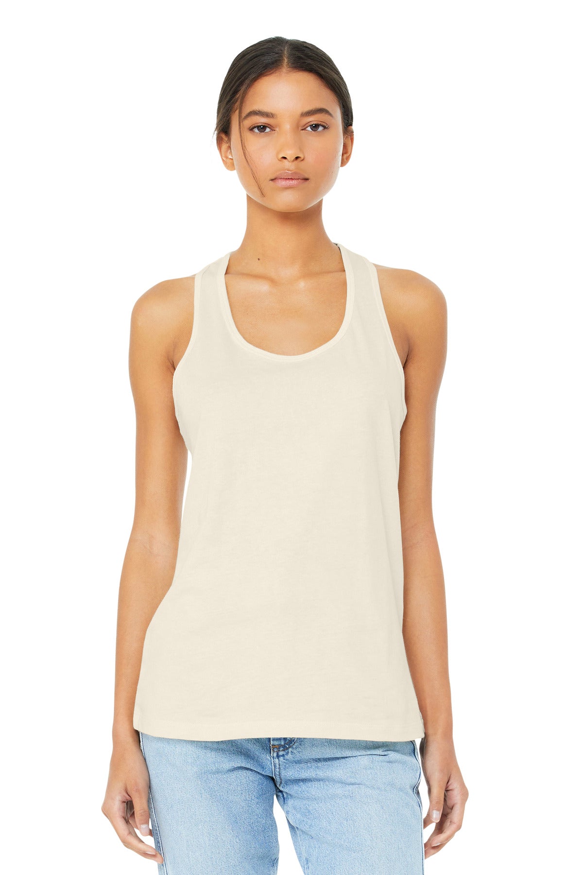 BELLA+CANVAS  Women's Jersey Racerback Tank - Natural