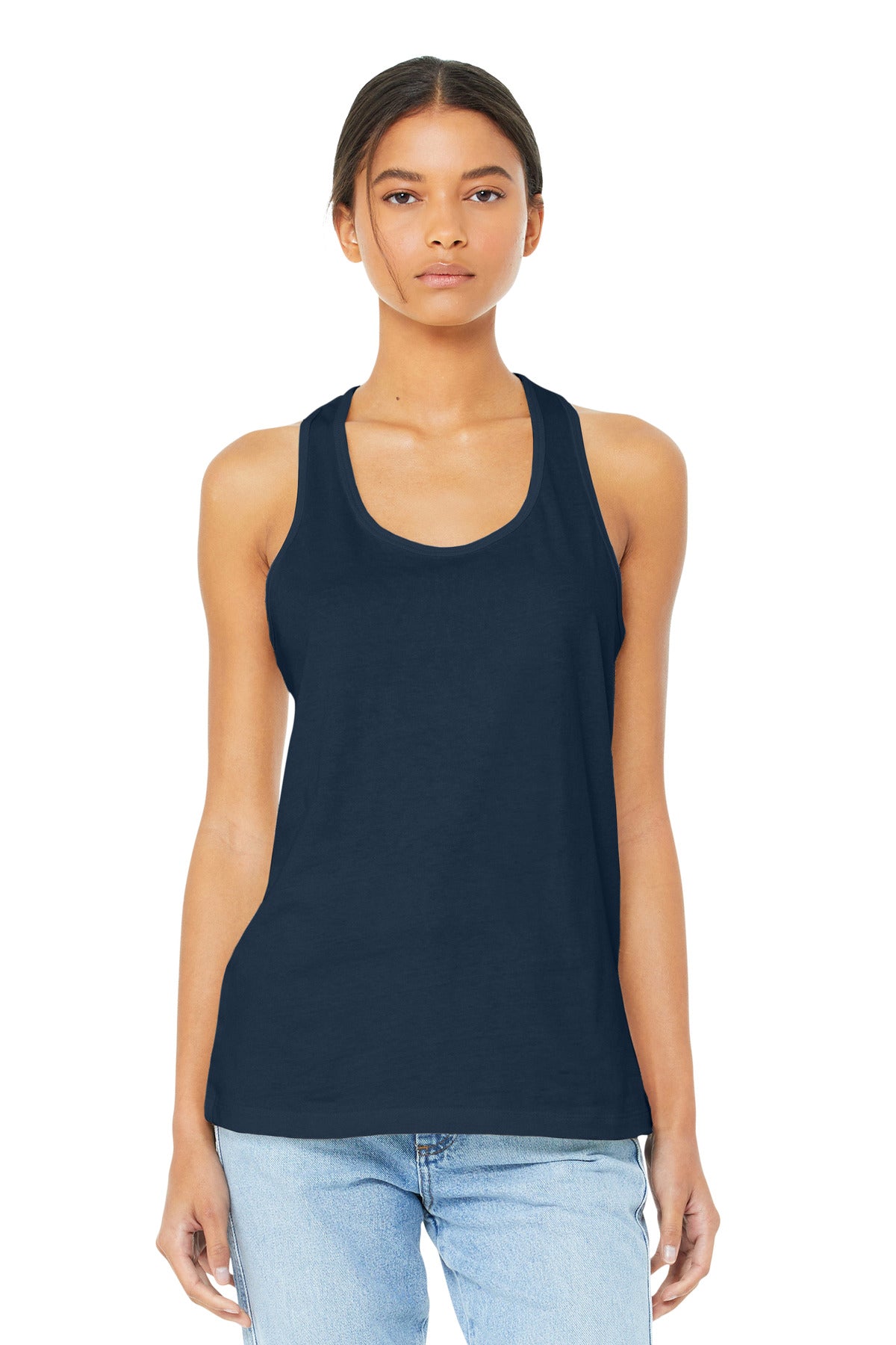 BELLA+CANVAS  Women's Jersey Racerback Tank - Navy