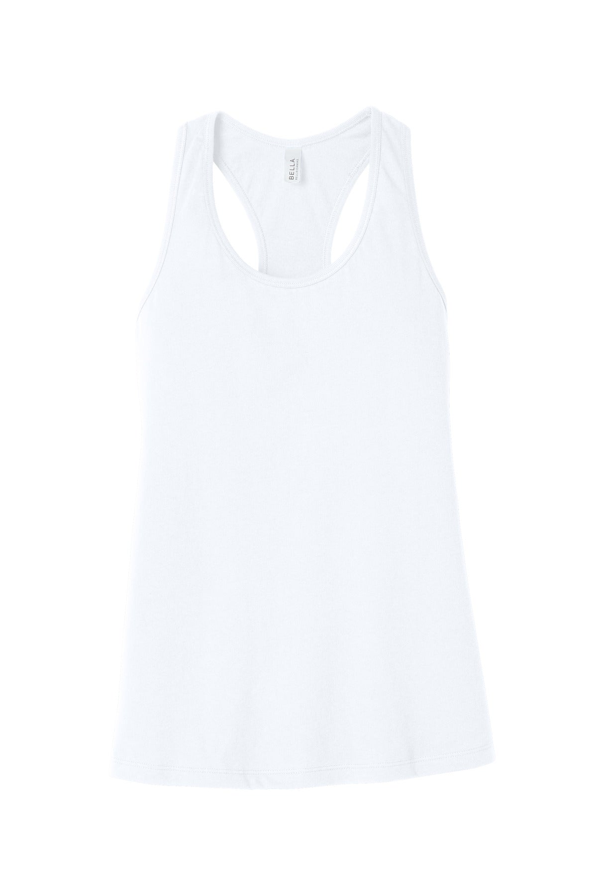 BELLA+CANVAS  Women's Jersey Racerback Tank - White