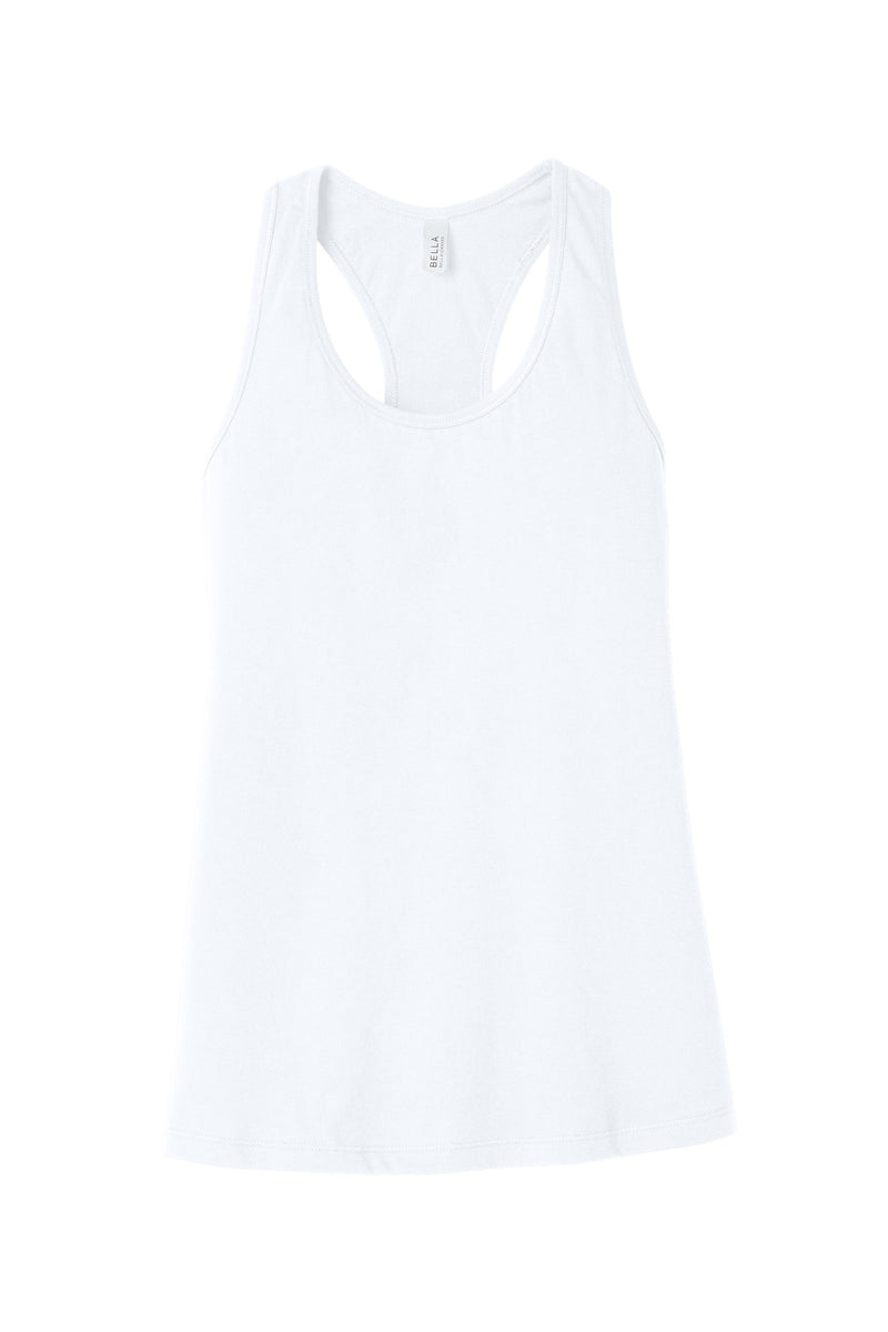BELLA+CANVAS  Women's Jersey Racerback Tank - White