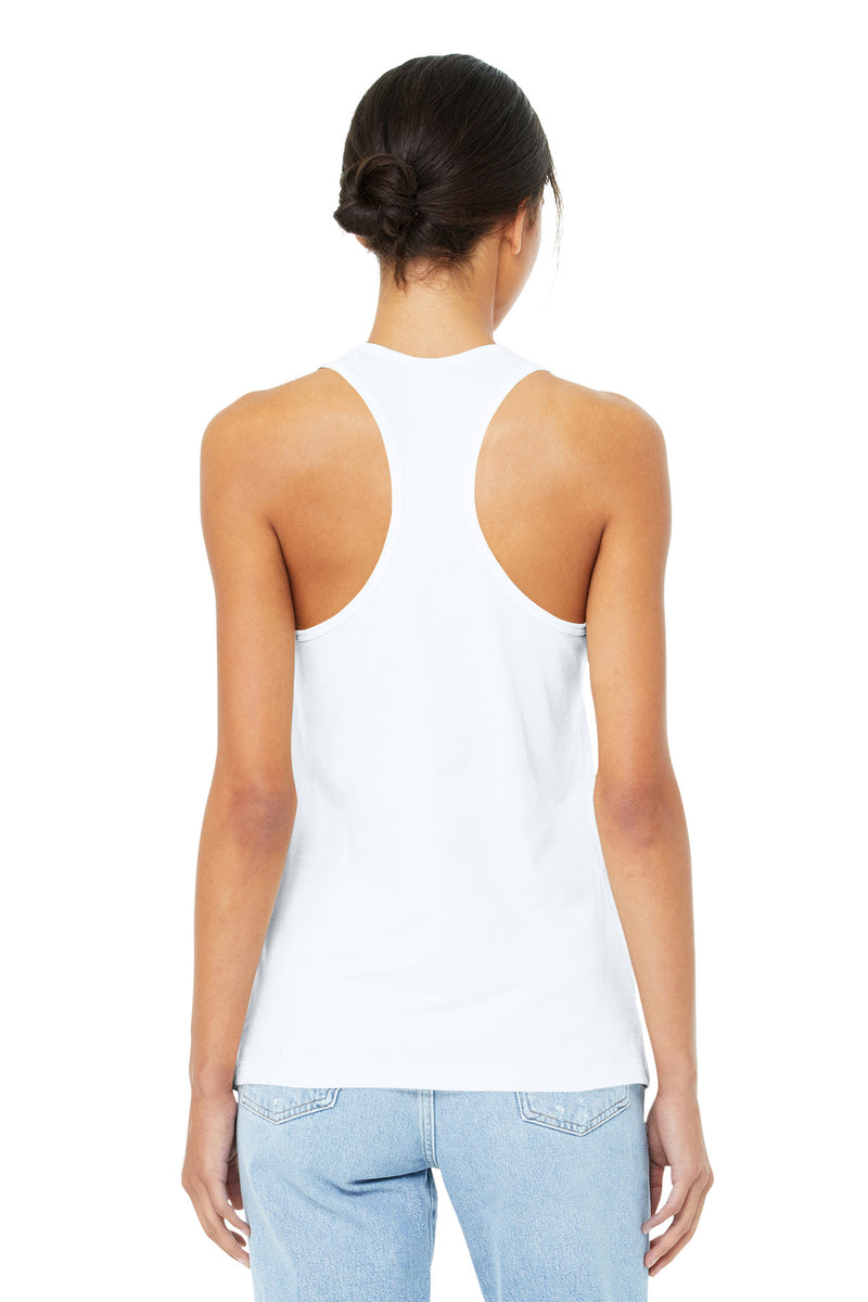 BELLA+CANVAS  Women's Jersey Racerback Tank - White