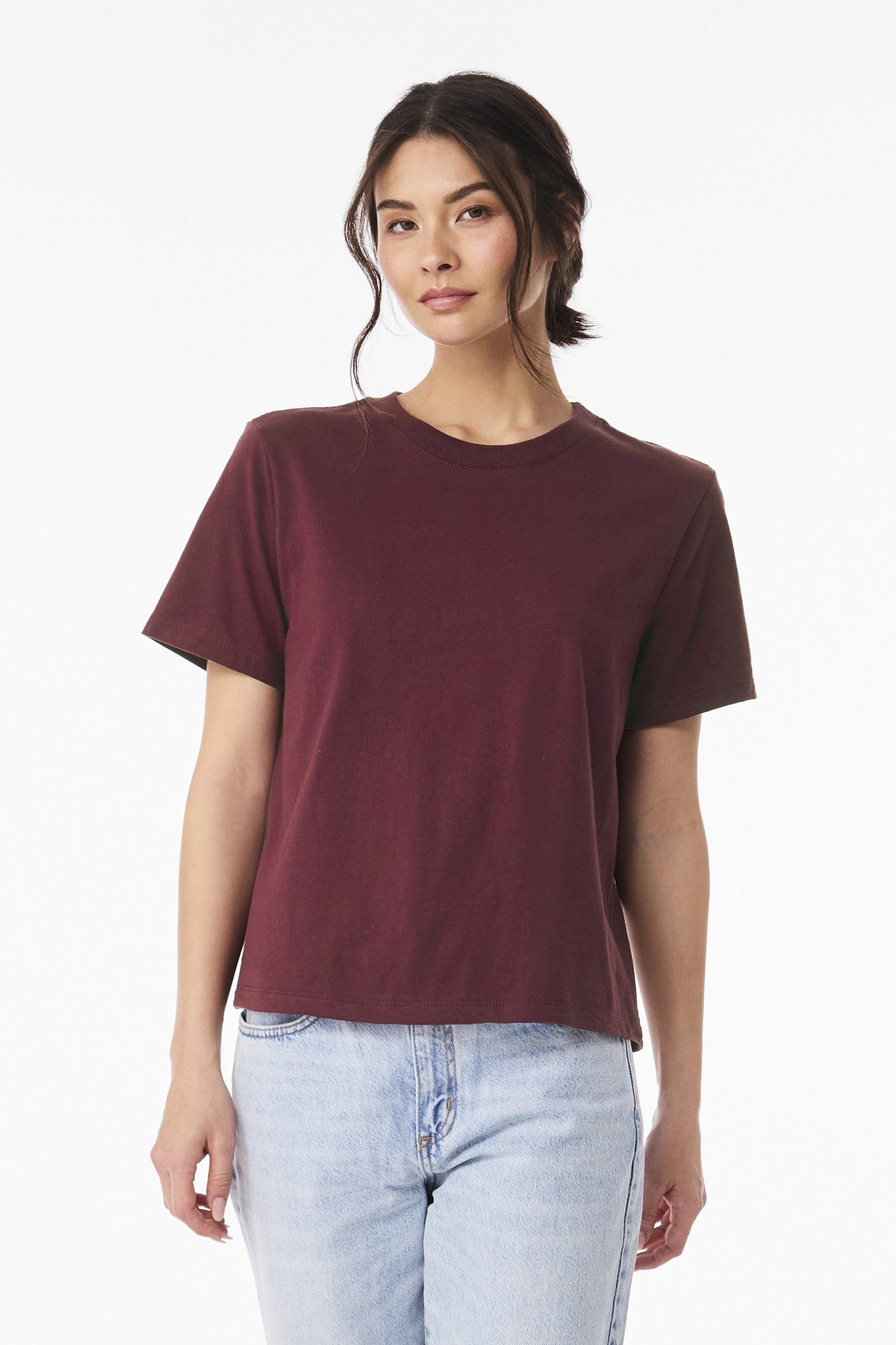 BELLA+CANVAS Women's 6-Ounce Heavyweight Tee - Maroon