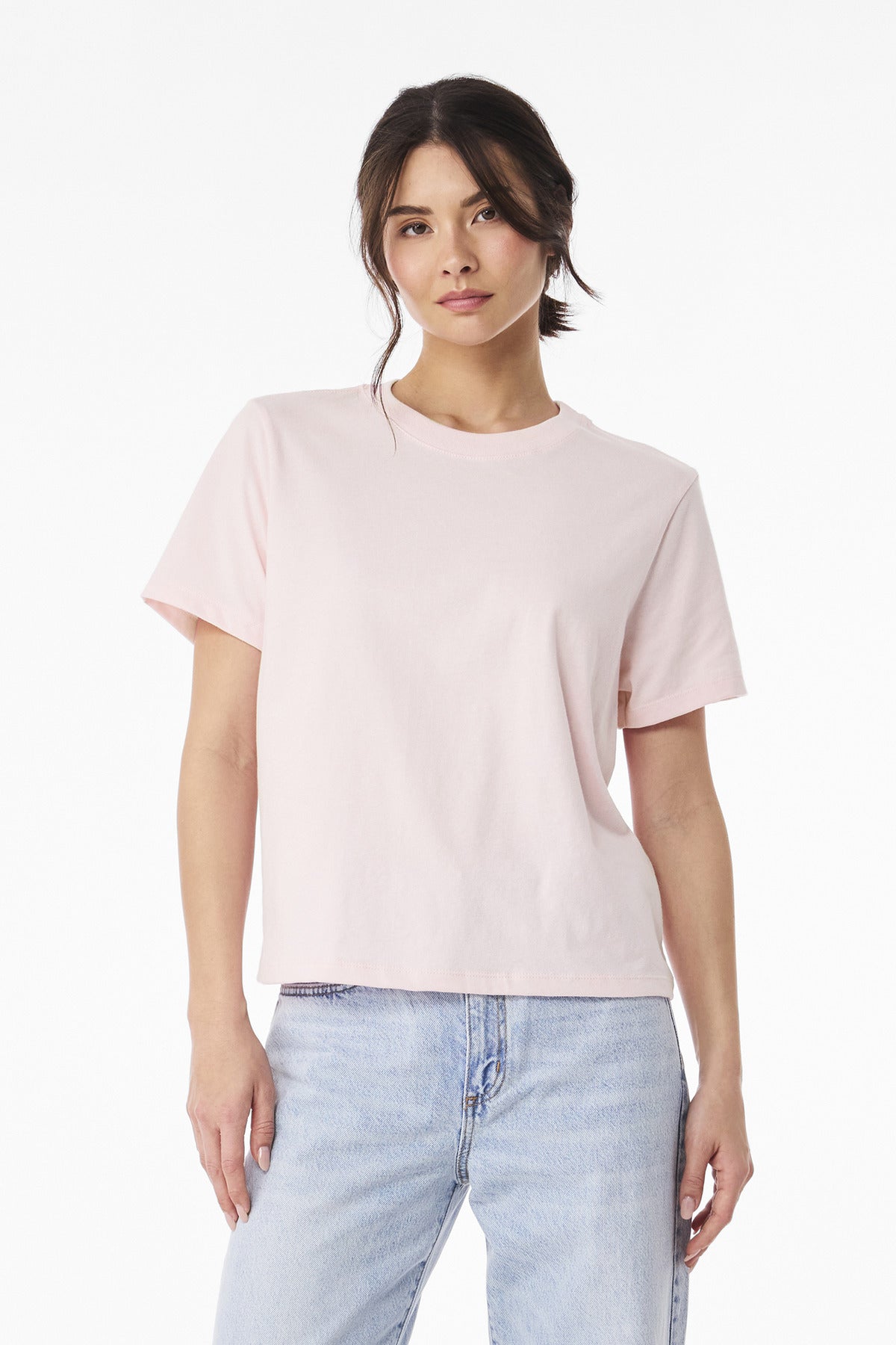 BELLA+CANVAS Women's 6-Ounce Heavyweight Tee - Soft Pink