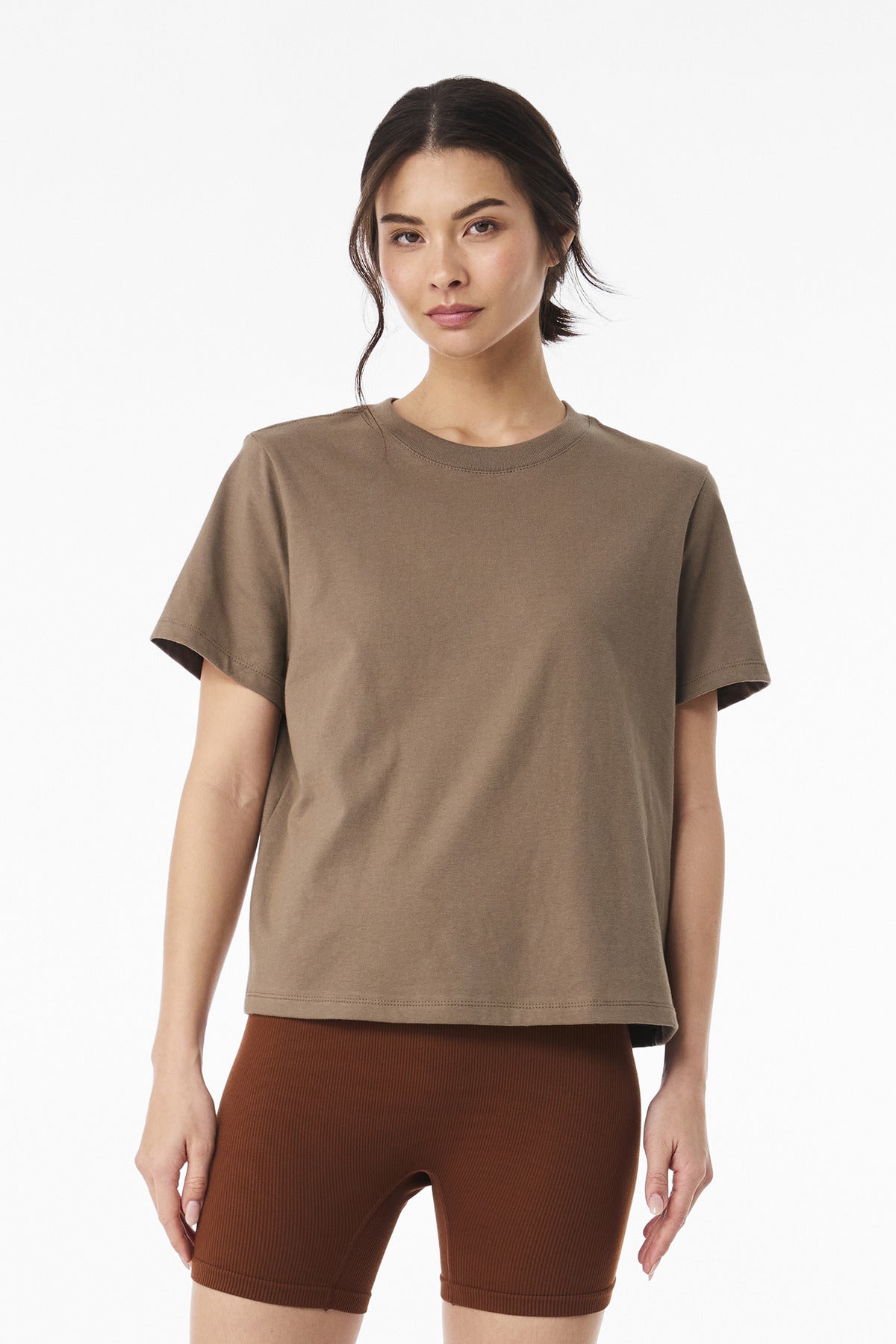 BELLA+CANVAS Women's 6-Ounce Heavyweight Tee - Vintage Brown