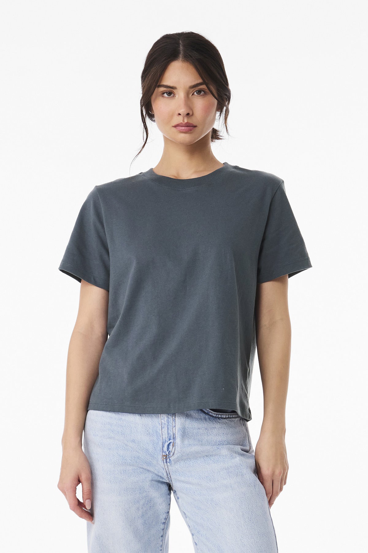 BELLA+CANVAS Women's 6-Ounce Heavyweight Tee - Vintage Navy