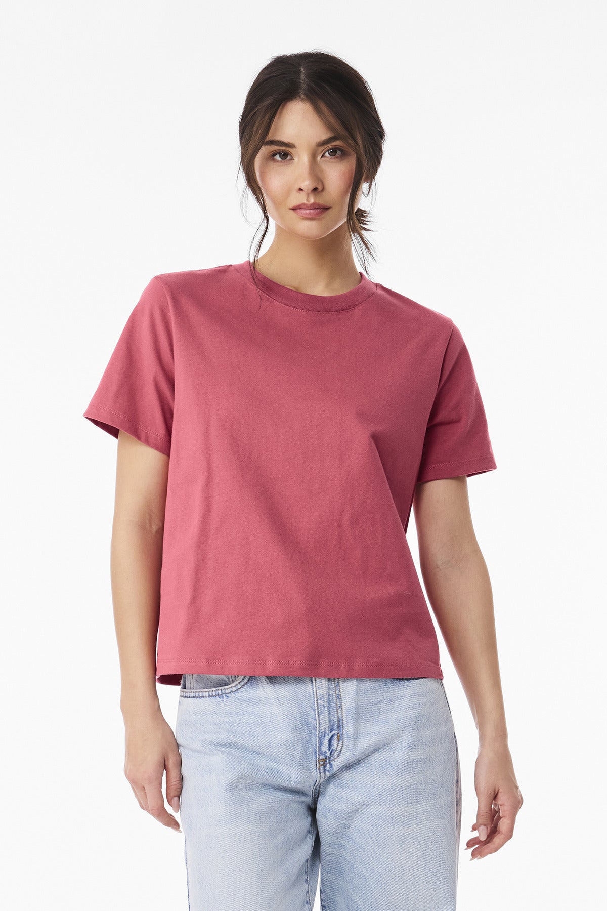 BELLA+CANVAS Women's 6-Ounce Heavyweight Tee - Vintage Red