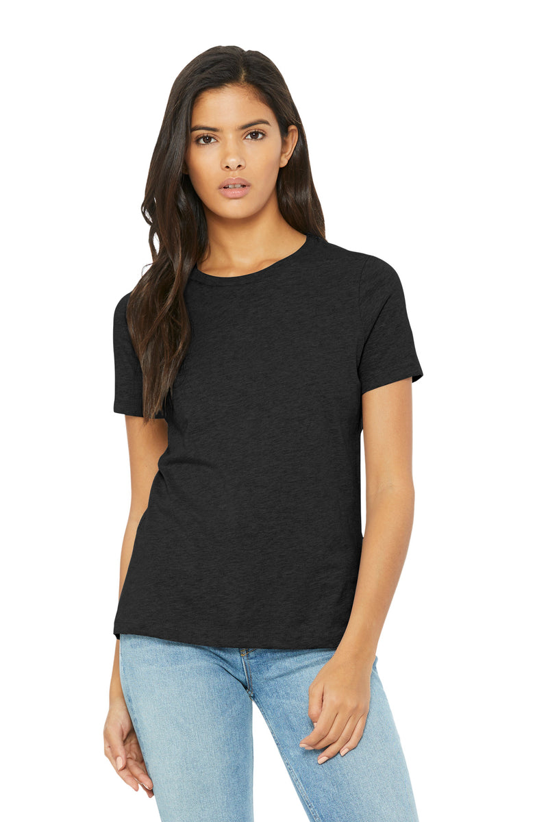BELLA+CANVAS Women's Relaxed CVC Tee - Black Heather