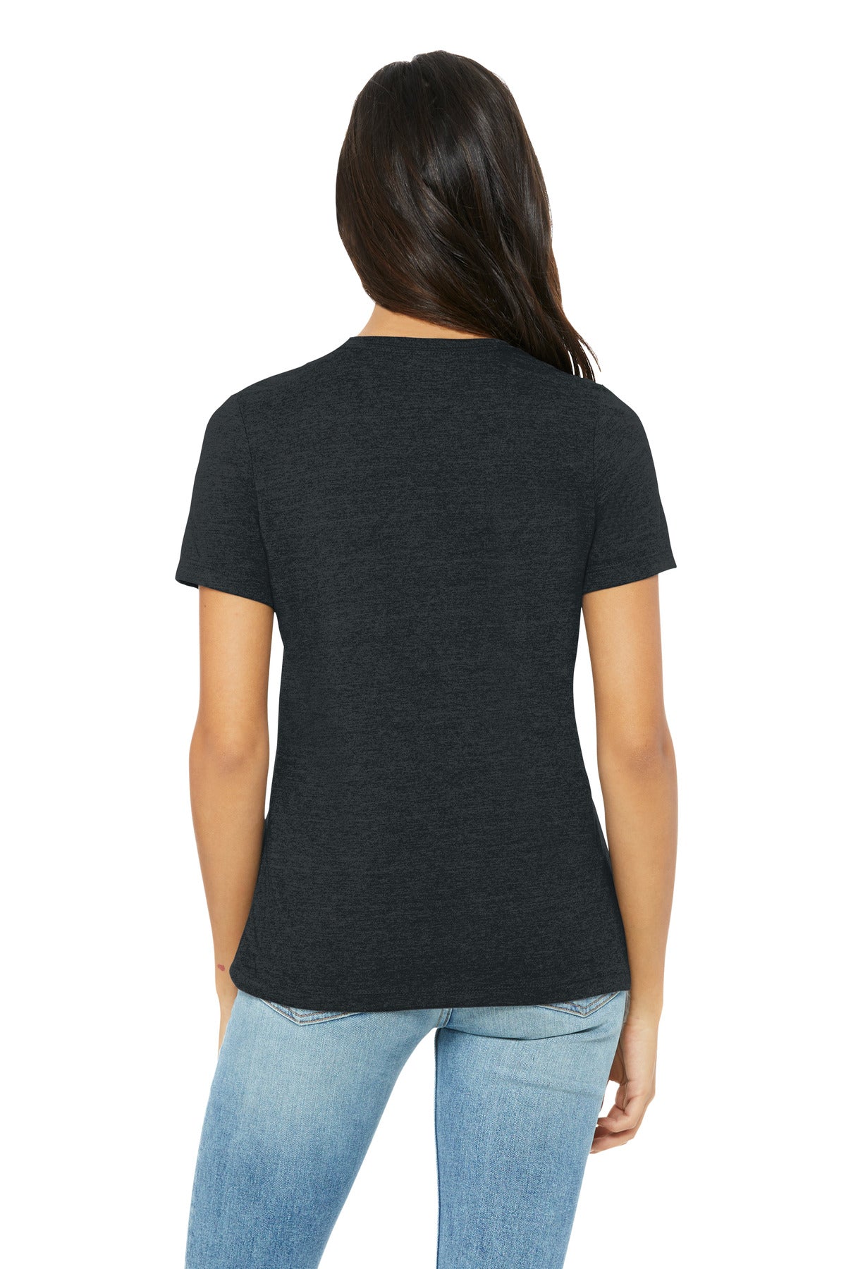BELLA+CANVAS Women's Relaxed CVC Tee - Dark Grey Heather