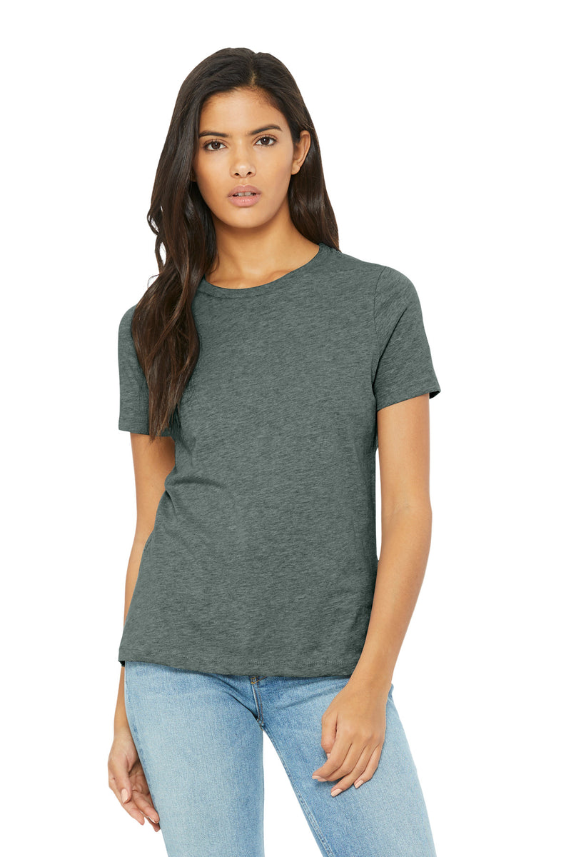 BELLA+CANVAS Women's Relaxed CVC Tee - Heather Blue Storm