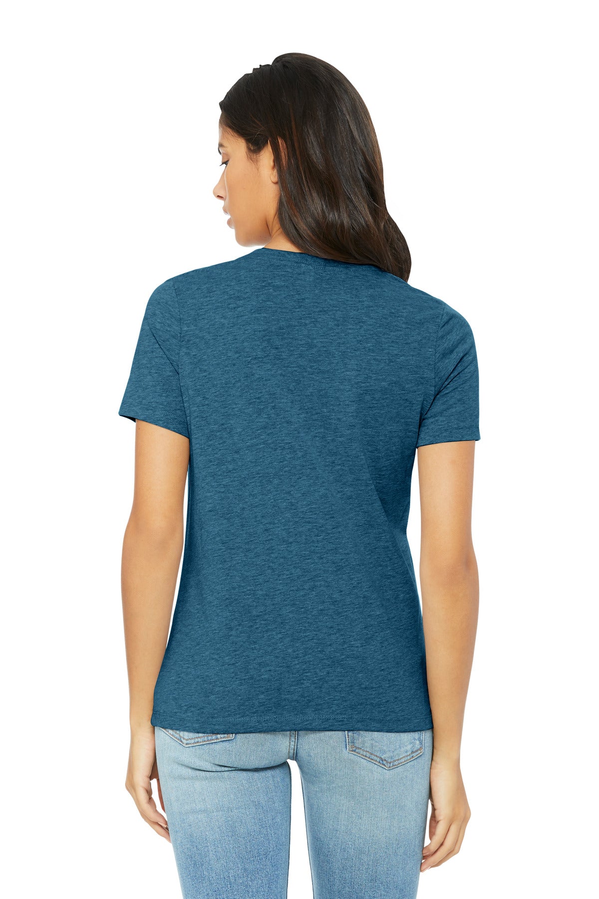 BELLA+CANVAS Women's Relaxed CVC Tee - Heather Deep Teal